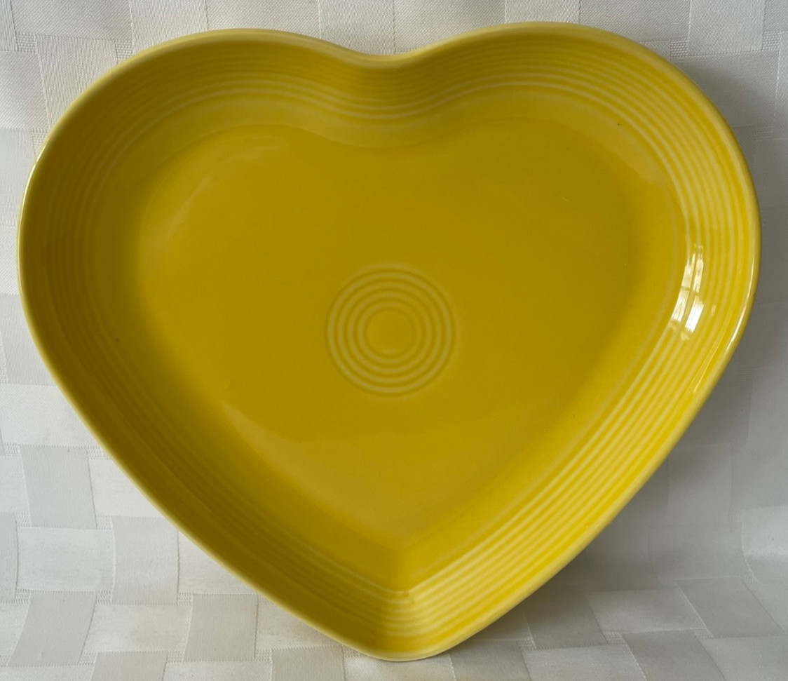 Fiesta 9″ Heart Shaped Plate 1st & 2nd Retired – CHOOSE COLOR – Valentine’s Day
