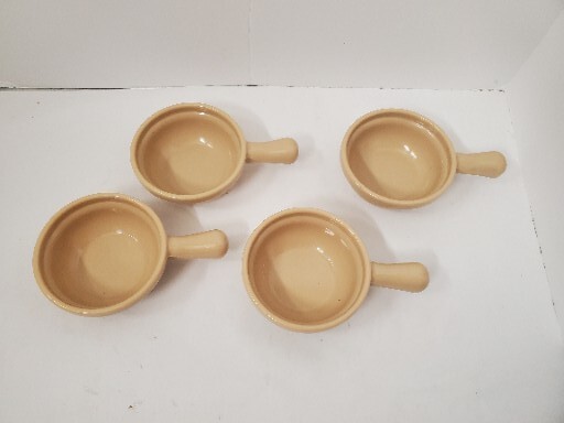 Handle Footed Bowl Continental Carlisle Set of 4 Thick Walled 8 Ounce 7006 7415