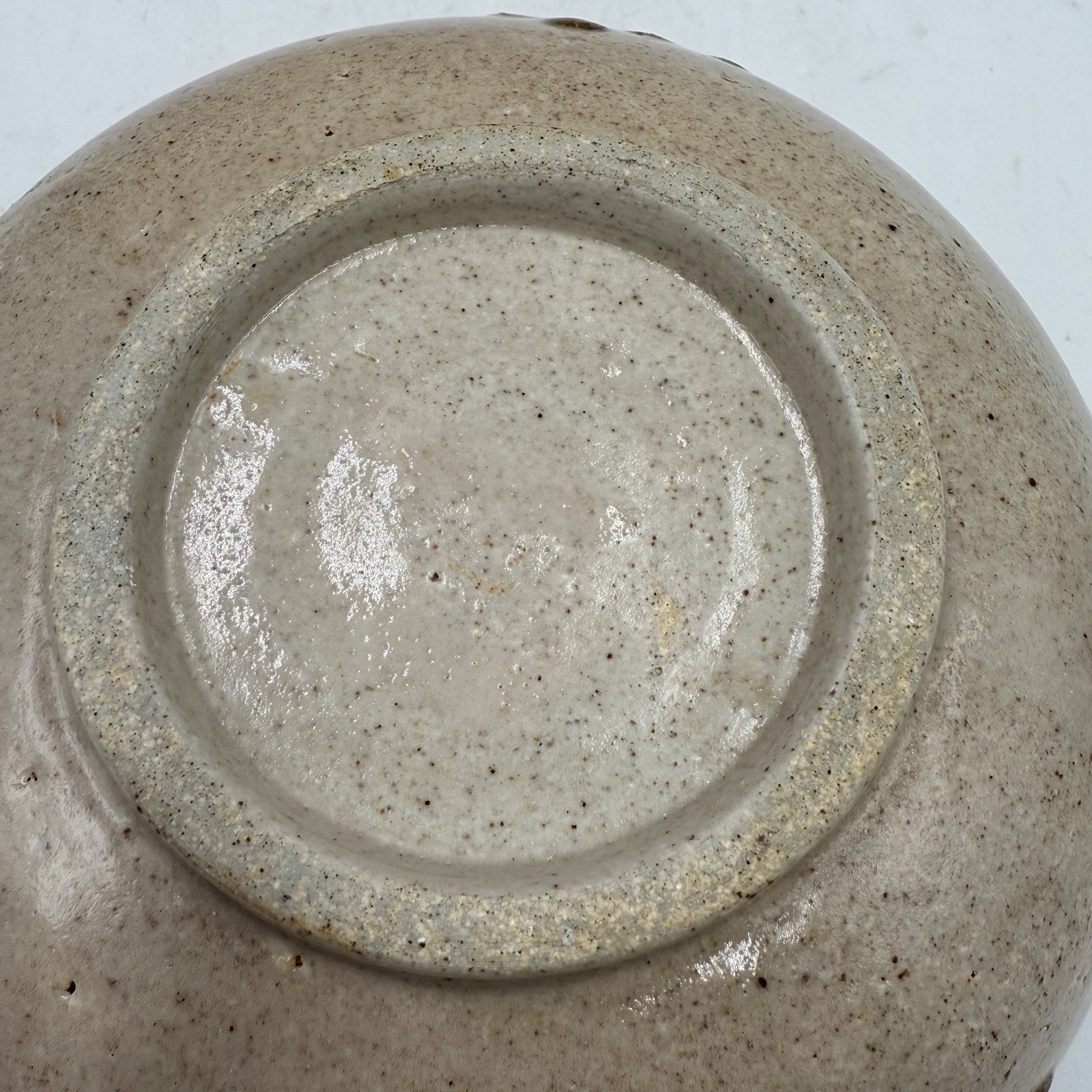 Studio Art Pottery Serving Footed Bowl Pinched Edge Matte Finish 6.25” Diameter