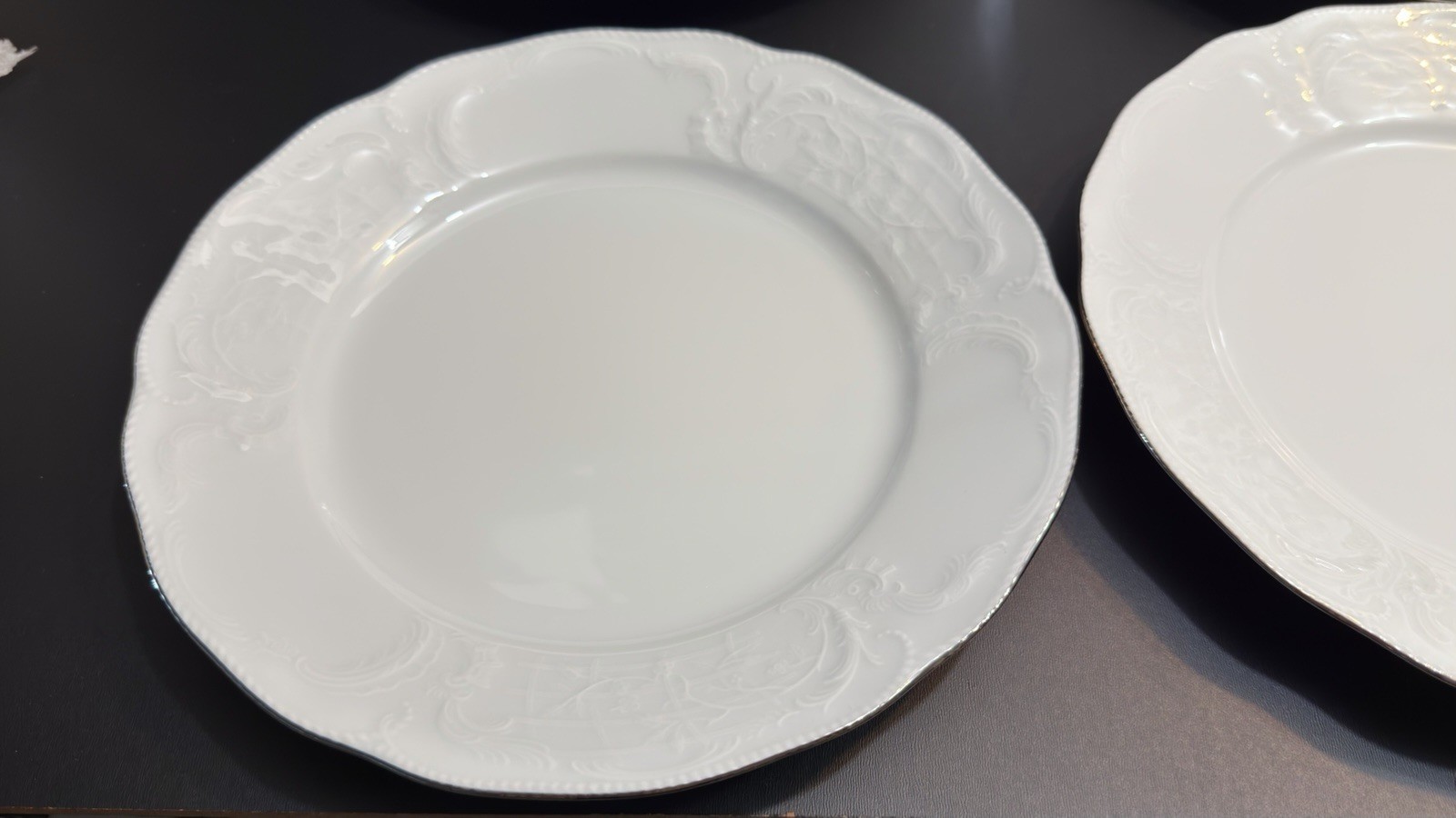 VTG Rosenthal Germany Sanssouci White Embossed 15Pc Dinner Set 5place Setting EC