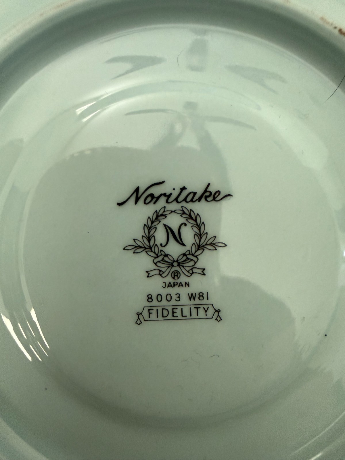 Noritake China Fidelity Saucer Baby Blue With Gold Trim 8003 W81