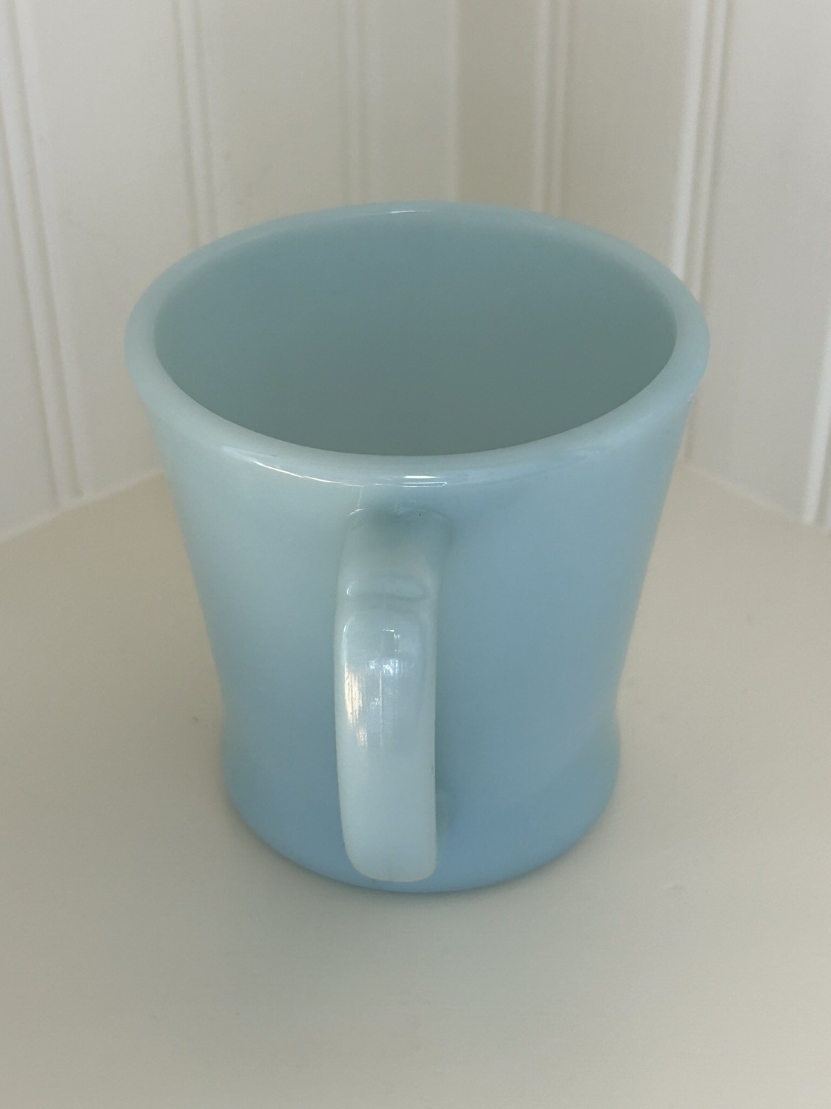 Vintage Fire King Turquoise 8 Ounce D Handled Mug 1956-1959