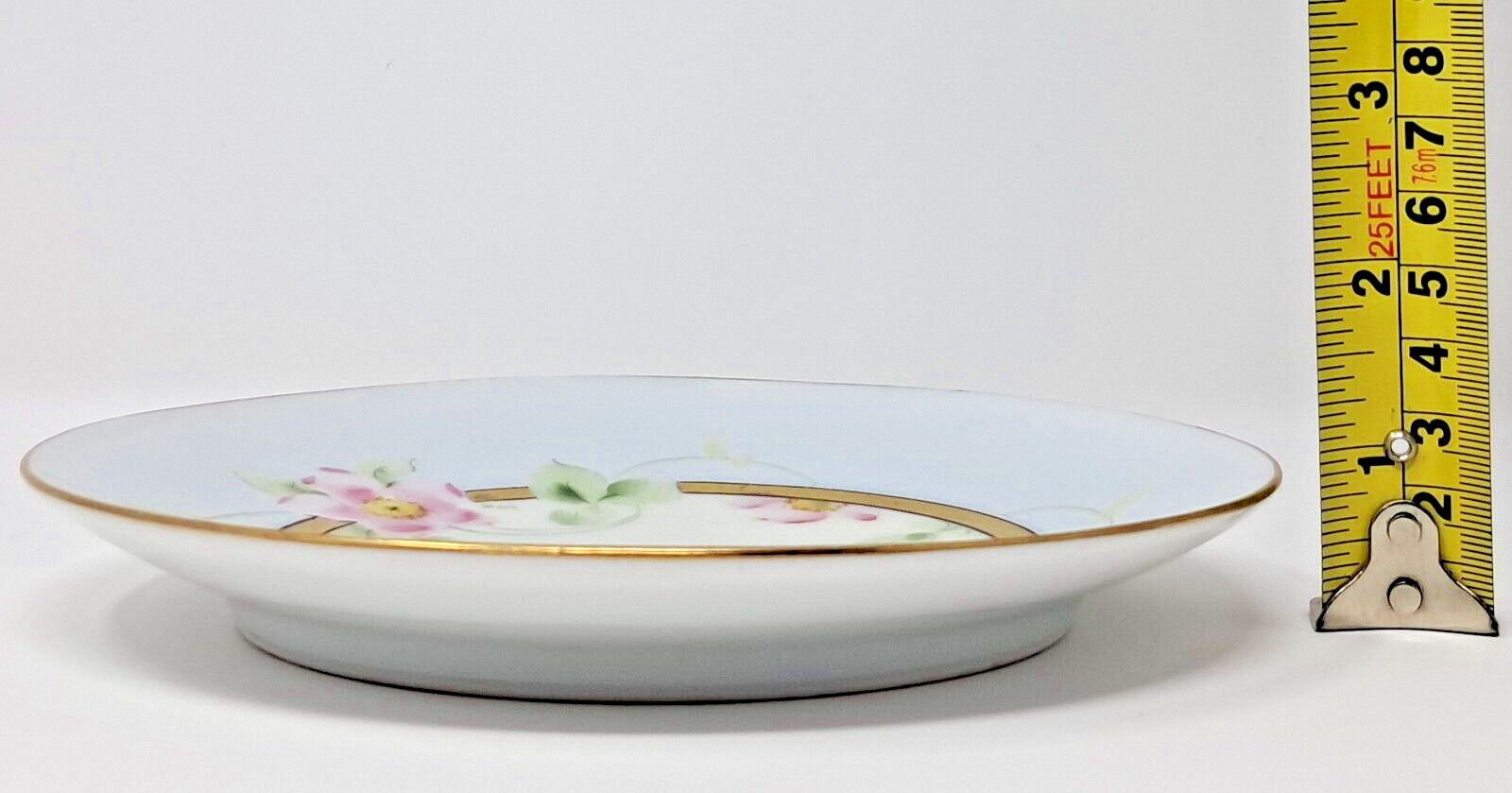 Pickard 6.75″ Dessert Plate antique Hand Painted porcelain c. 1918 pink flowers