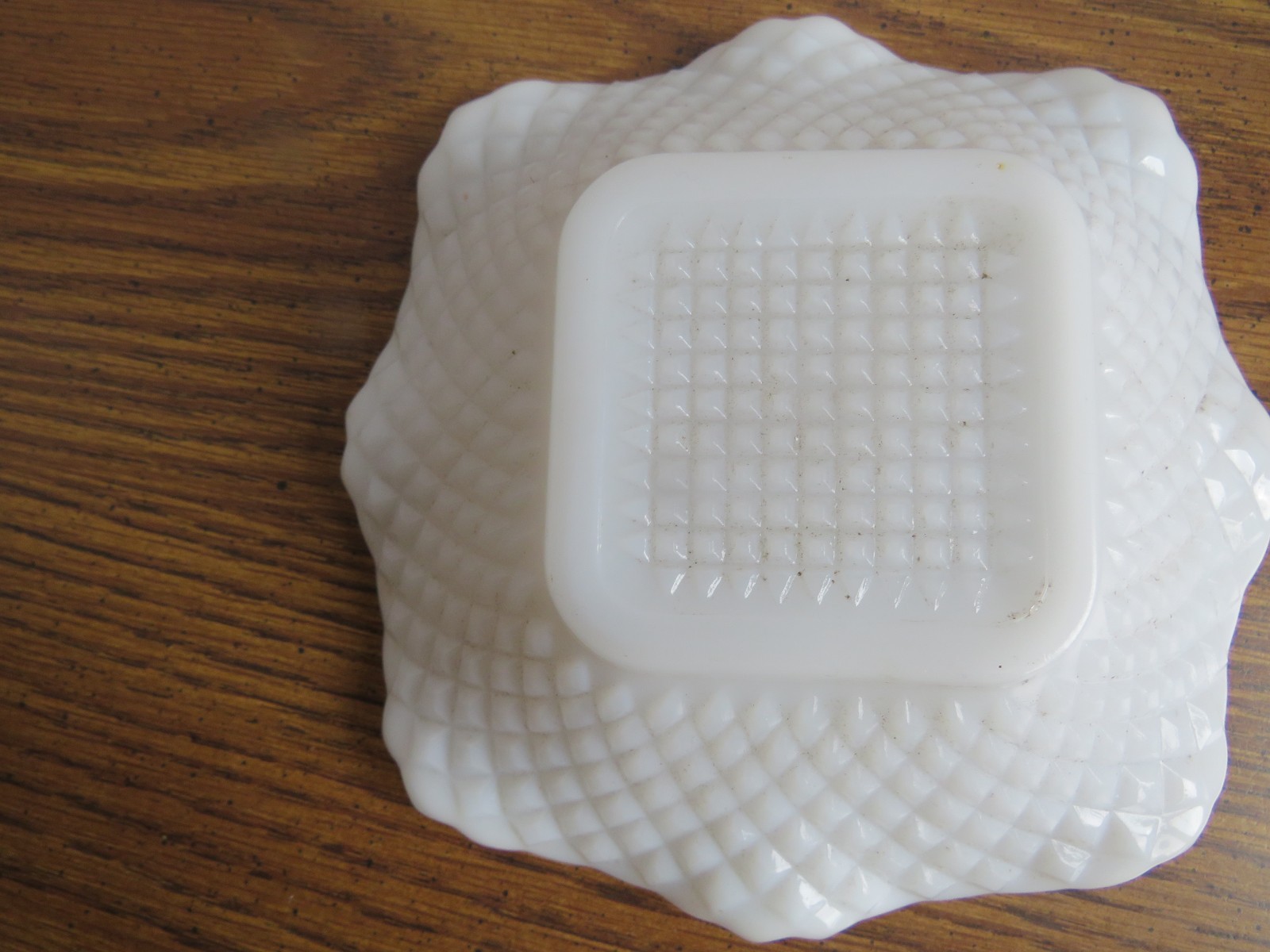 Vtg 3 Westmorland Milk Glass w/ English Hobnail Pattern 6″ Top Diameter Dishes