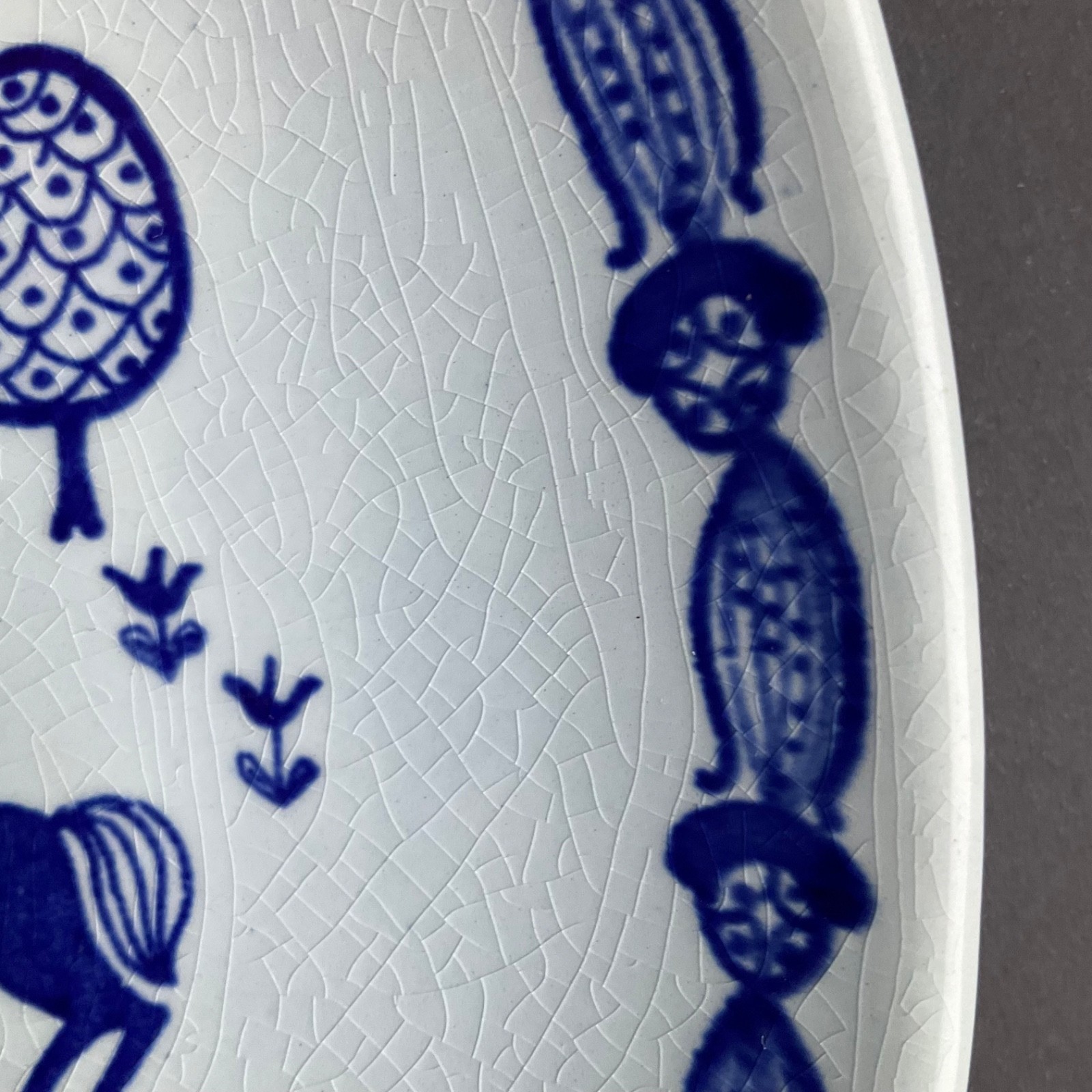 VTG STAVANGERFLINT NORWAY WALL PLATE KARI HORSES MID CENTURY SCANDINAVIAN 8″