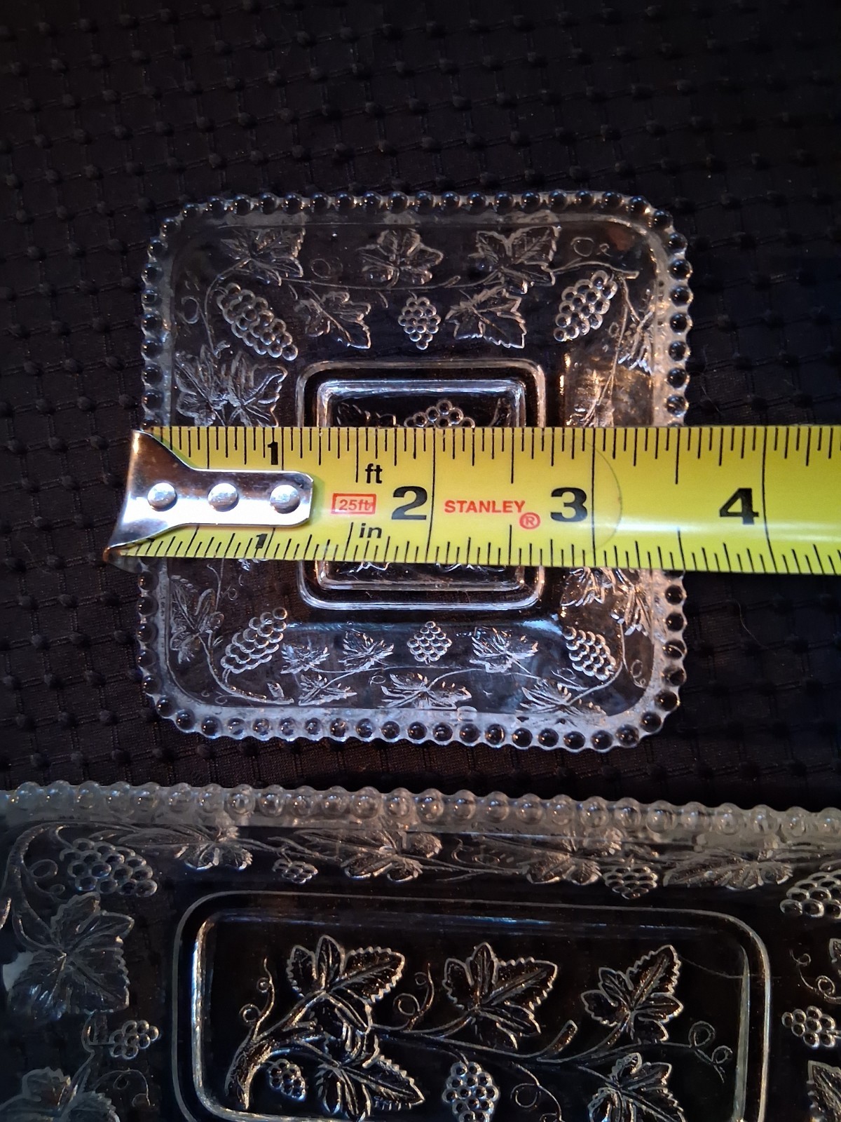 EAPG Lot of 4 US Glass Dishes #15059 “California” 1899 Beaded Grape Pattern