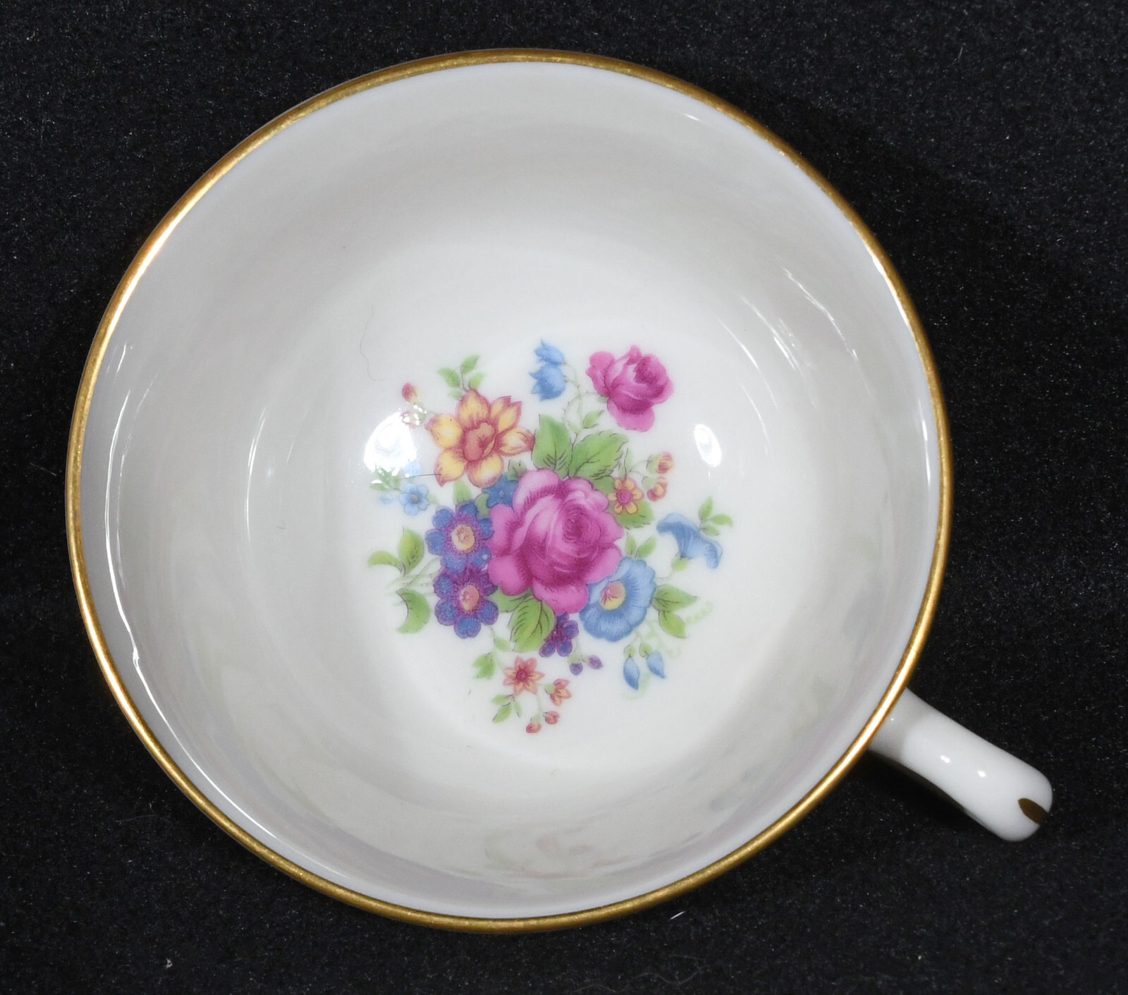 Lenox Rose J300 Cup 2″ Tall & Saucer 5 5/8″ Gold Trim
