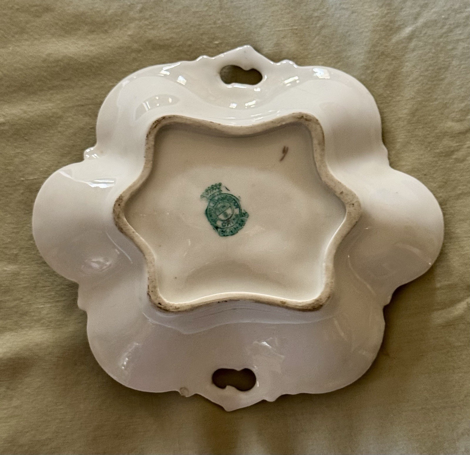 Antique Royal Bavarian Germany Two Sided Portrait Handled Bowl * Ladies & Cherub