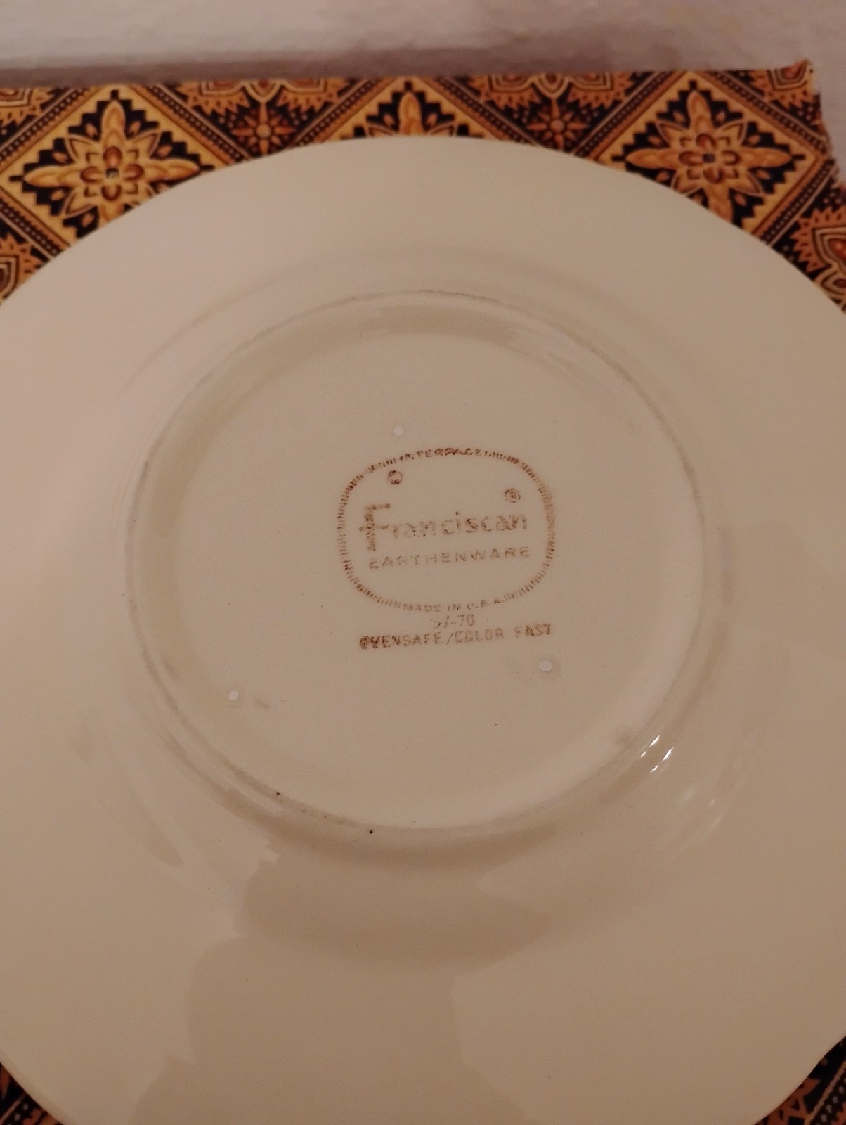 Franciscan Earthenware Floral Rose Round Bowl Set of 2, White Pink Green