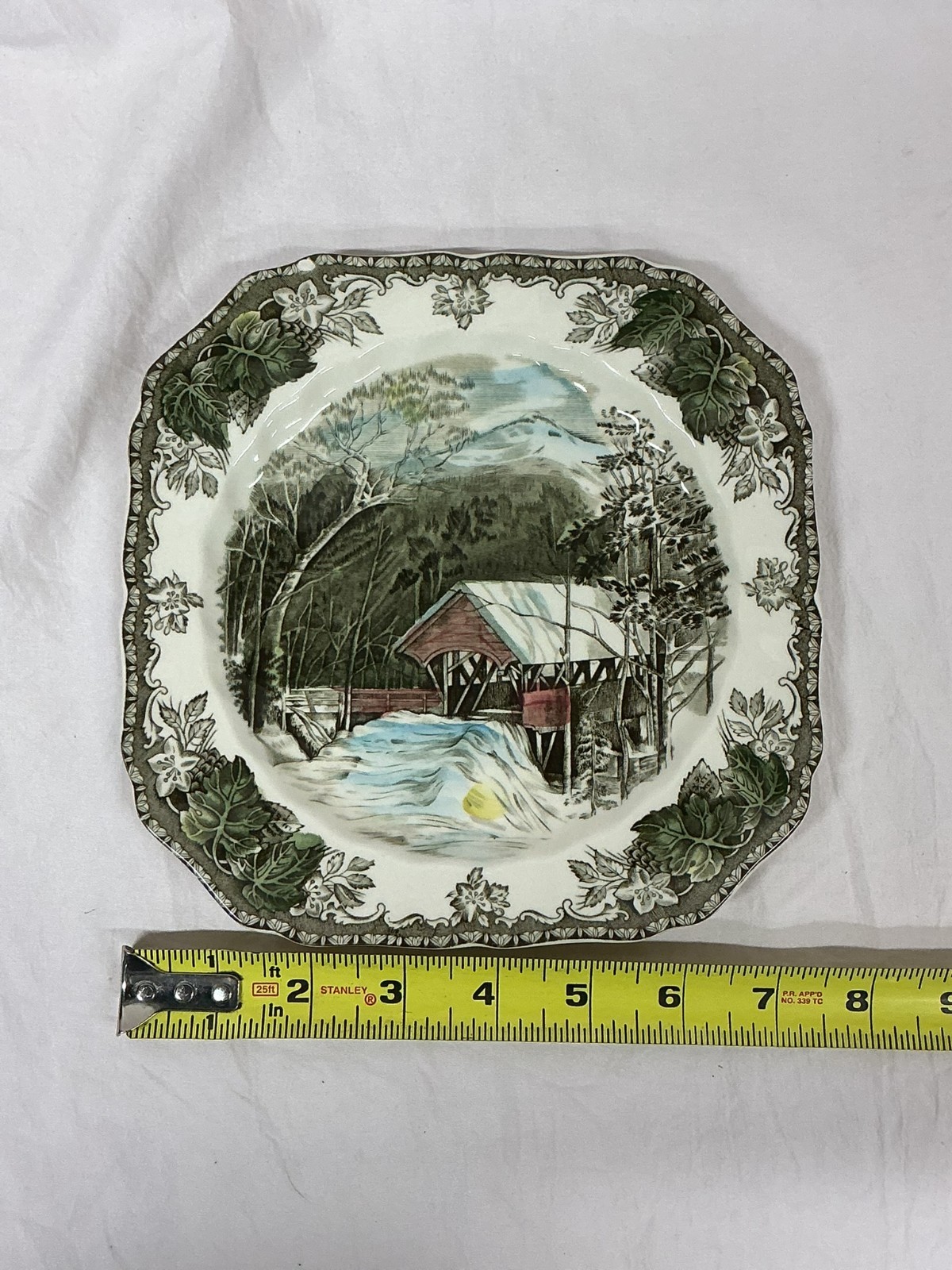 Johnson Brothers “The Friendly Village ” The Covered Bridge Salad Plate 7.5″