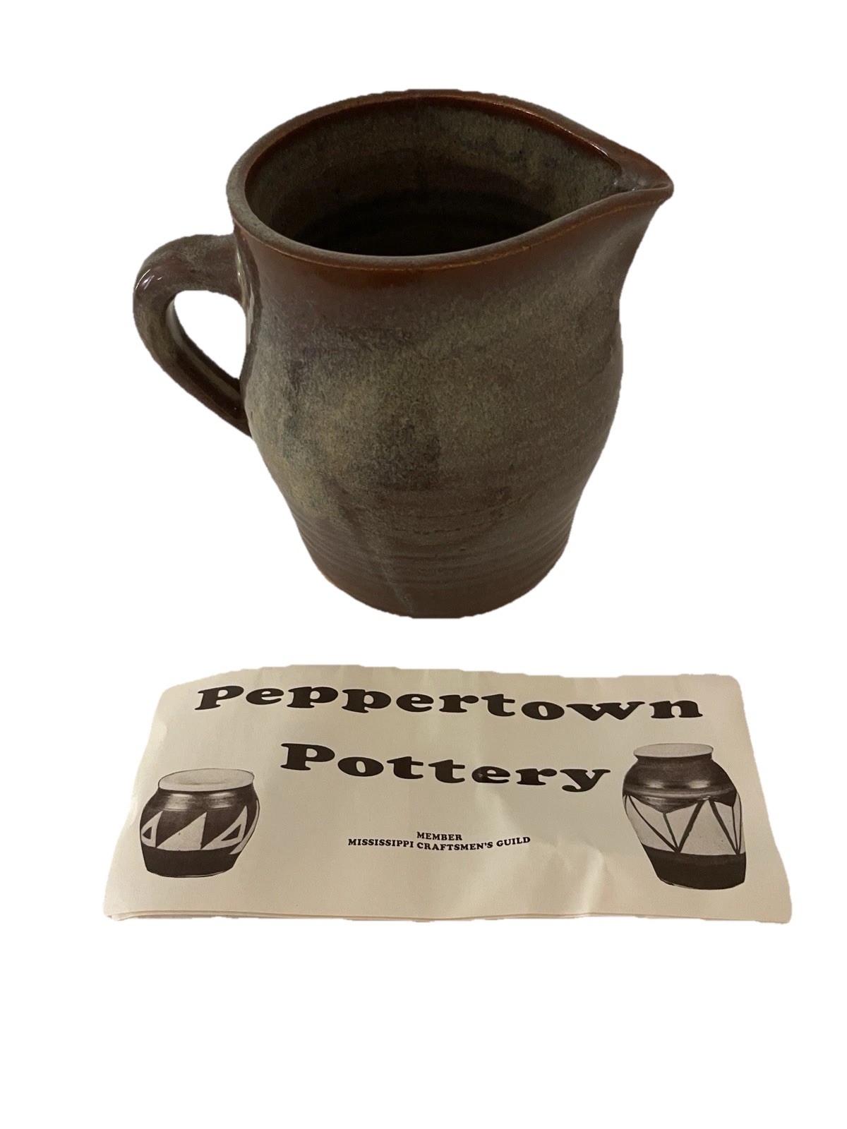 Vintage Creamer Pitcher from Peppertown Pottery! Mint! Rare