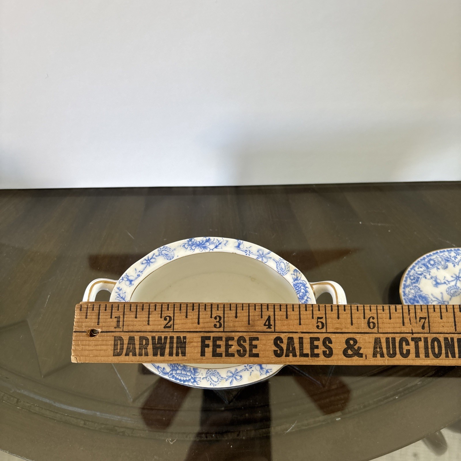 Minton Melton Pattern Blue Transferware Pieces