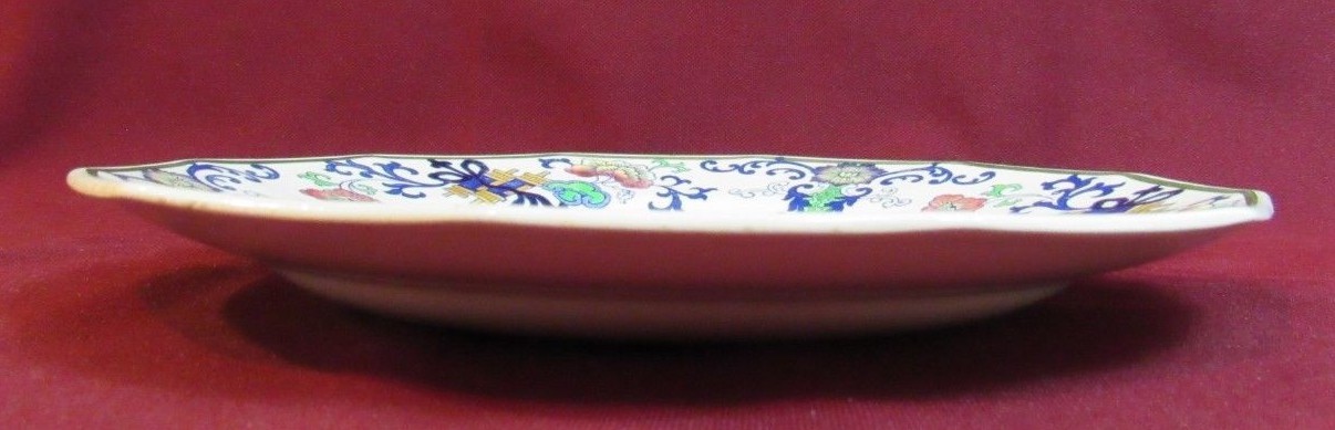 Royal Doulton Burslem Nankin 6.5″ Side Plate Green Trim Older 1879 -1902