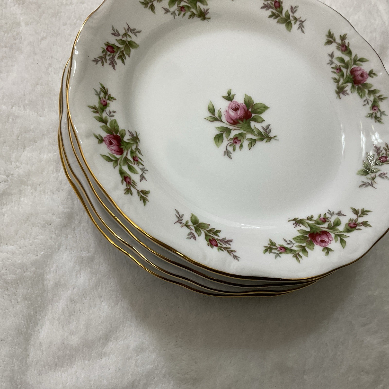 Johann Haviland Traditions Fine China Moss Rose Bread/ Dessert Plate 6.25 In VTG
