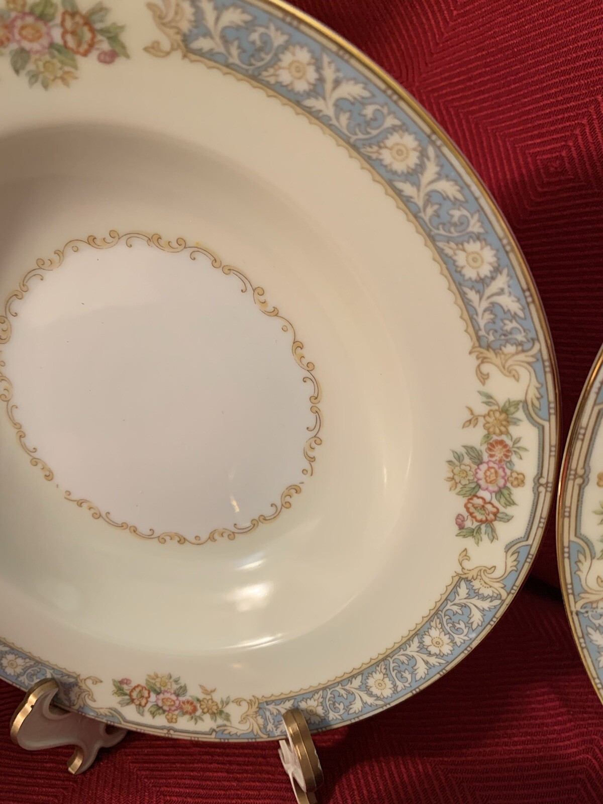 Set of 3 Noritake Royce 660 Soup/Salad Bowls Floral & Gold Trim Mint!