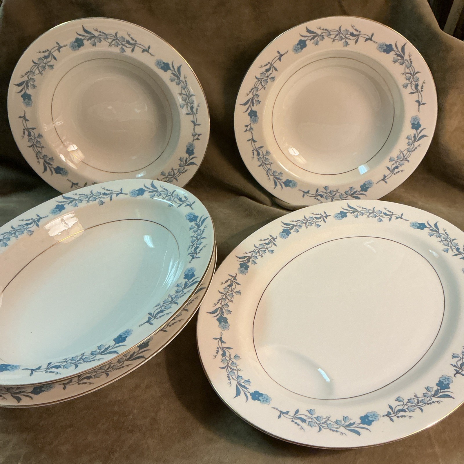 Vintage Theodore Haviland New York Clinton pattern porcelain China 5pc Lot