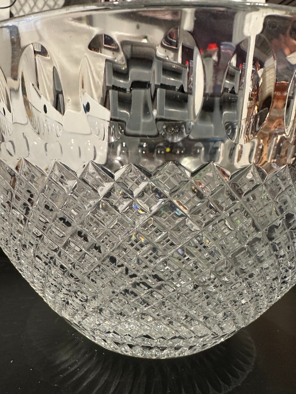 RARE Waterford Colleen CRB11 11-3/4″ Crystal Round Bowl Vintage Ireland