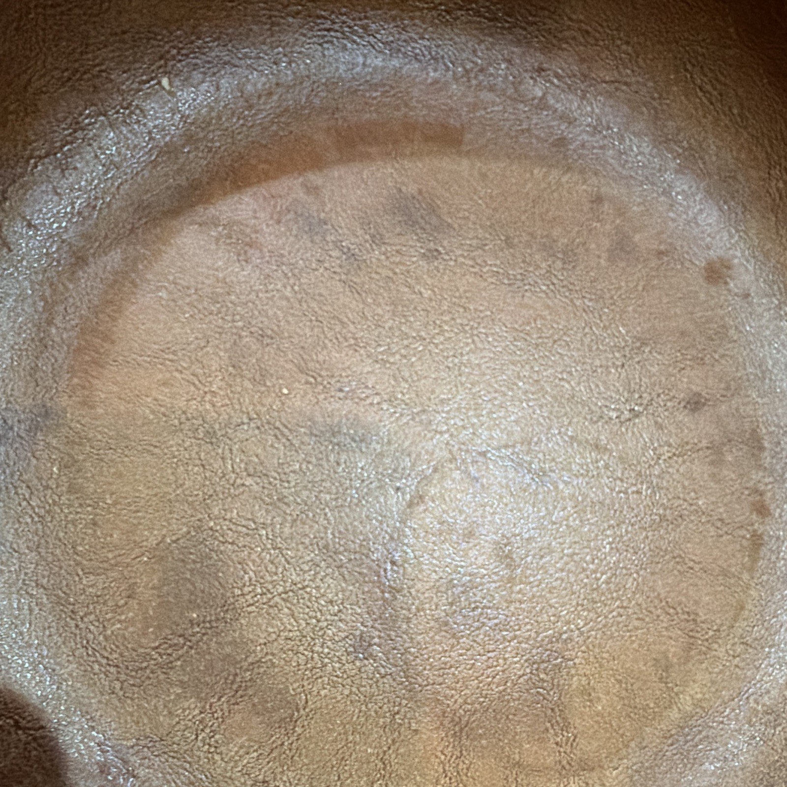 Vintage MCM Brown Drip Pottery Bowl – Faux Leather Glaze