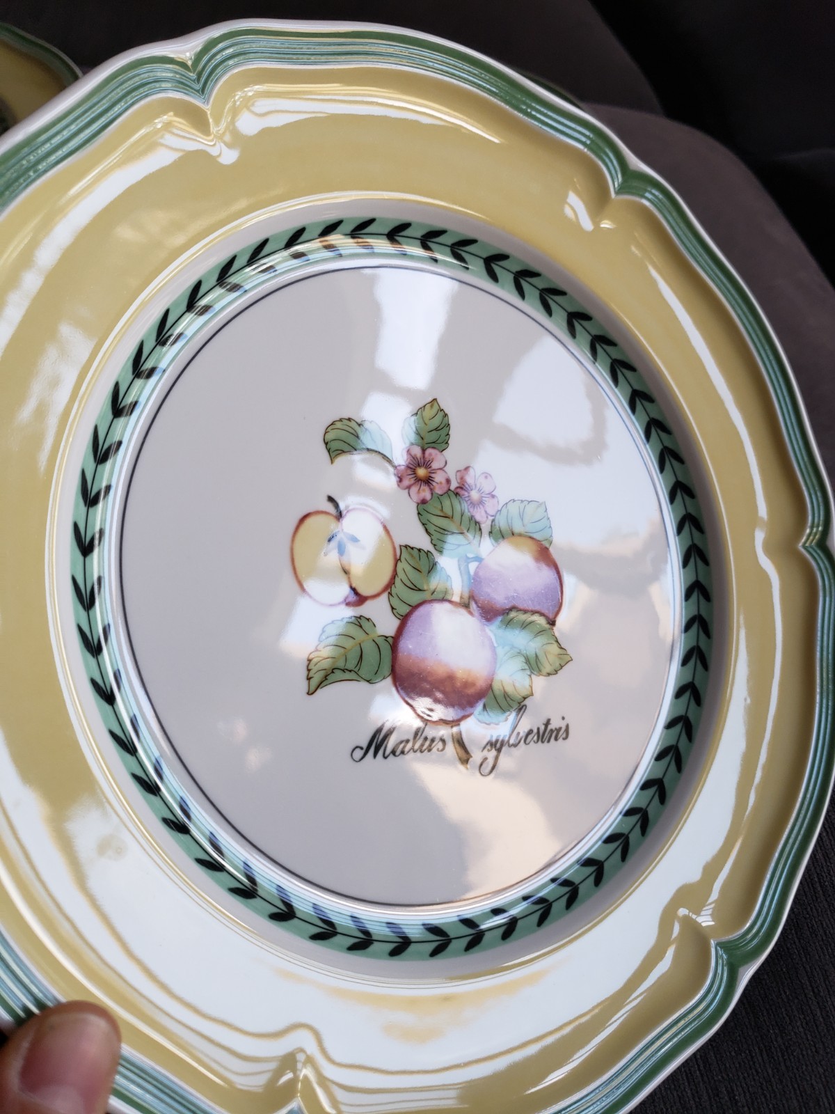 Set Of 4 Villeroy & Boch FRENCH GARDEN Valence Orange Dinner 10 3/8″ EXCELLENT!