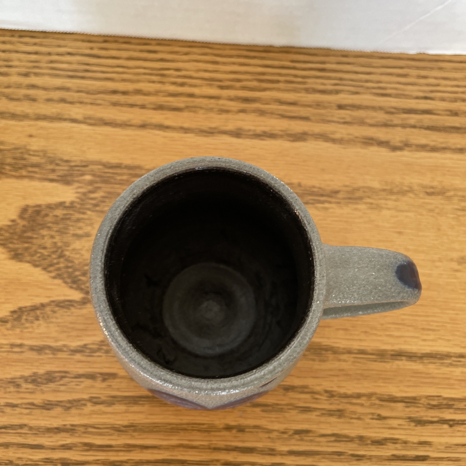 Unusual ROWE POTTERY WORKS 2 COLOR 4 3/4″ high STEIN MUG; pumpkin; 1997