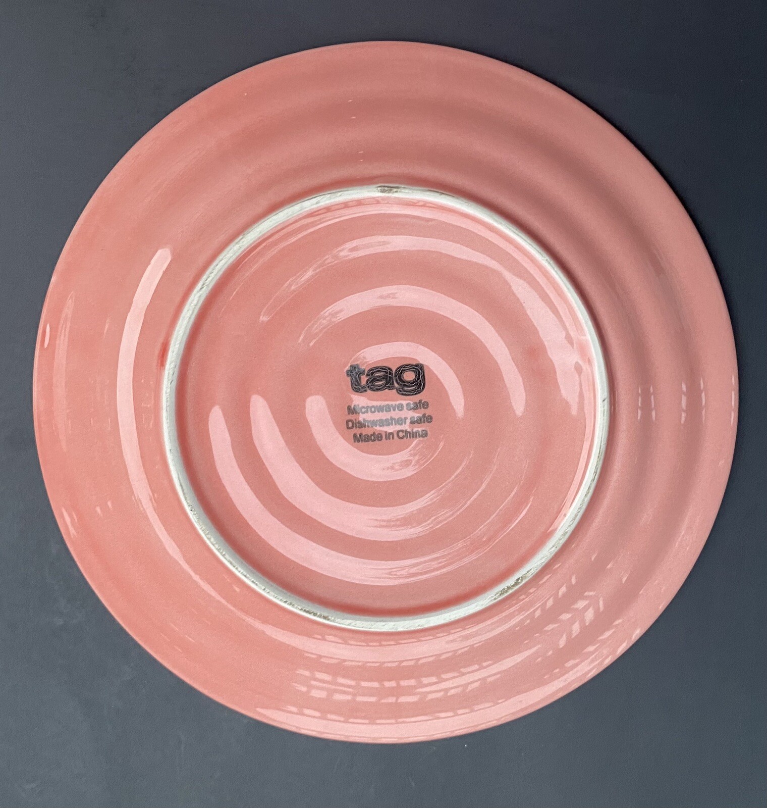 4 Pink Easter Bunny Rabbit Dinner Plates Set ~8.75″ D Tag Brand Tablescapes