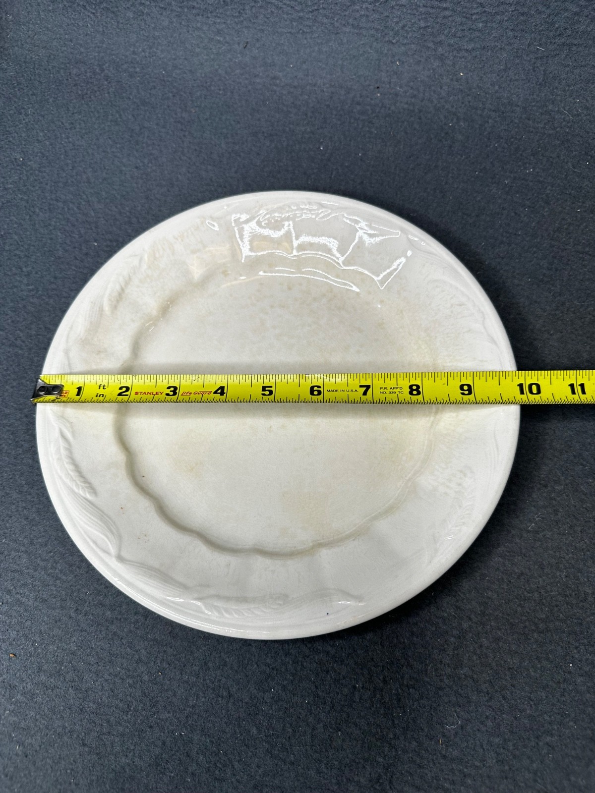 Ironstone Royal Staffordshire Wilkinson Wheat Plates 9.75″ Lot of 4