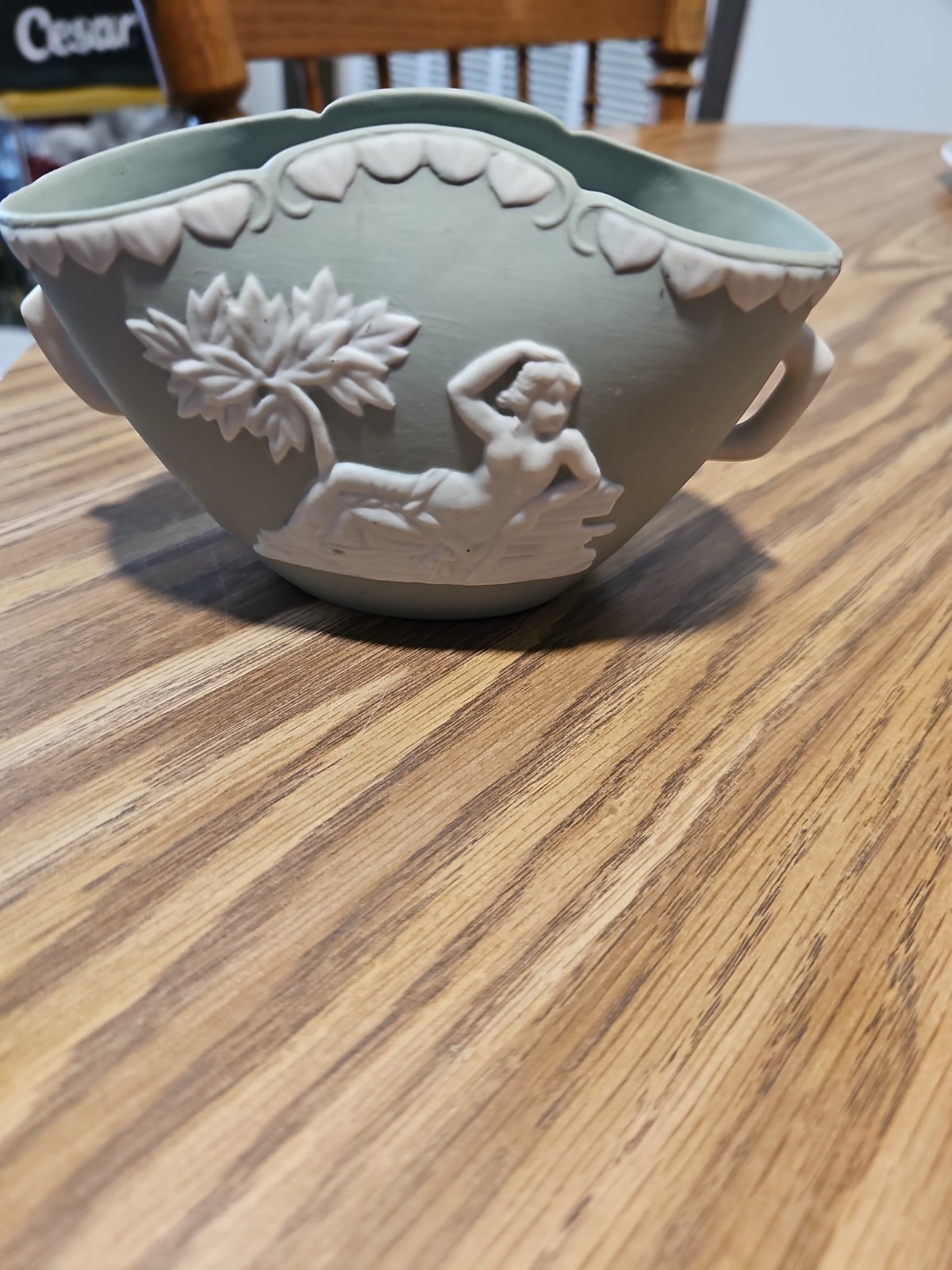 Jasperware Sage Green Dish