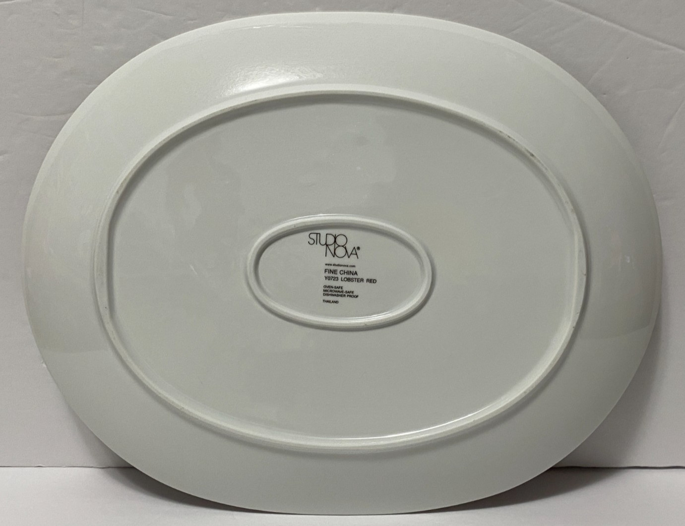 Lobster Serving Platter Studio Nova Red Oval Plate Fine China Y0723 12.5″ x 10″