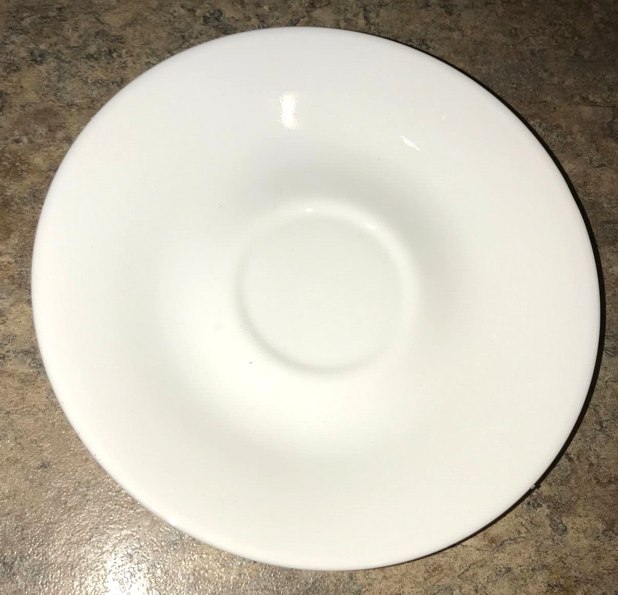 Corelle Corning Livingware Winter Frost White 6-1/4″ TEA CUP SAUCER EXCELLENT