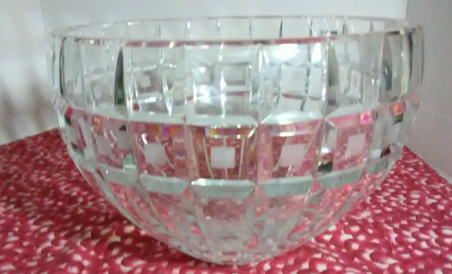Marquis by Waterford Leaded Crystal Quadrata Large 10″ Bowl w/etch