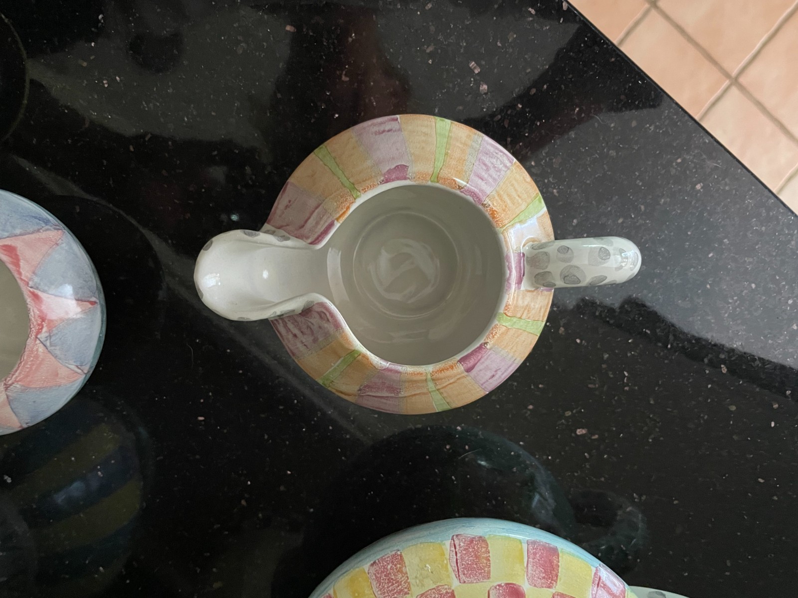 Vintage Mackenzie Childs High Tea Set Pot Creamer Sugar WALLCOURT IMRIE 4 piece