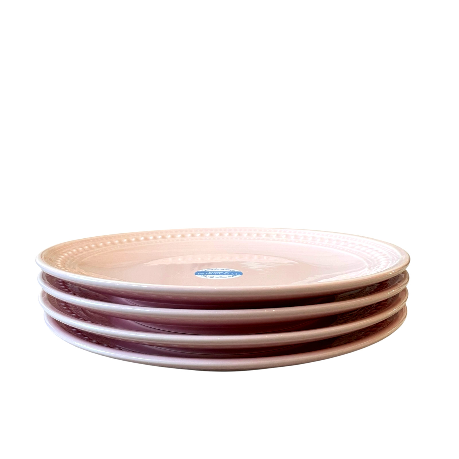 MATCERAMICA Portugal Pink Salad Plates 9in Set of 4 Ceramic NEW