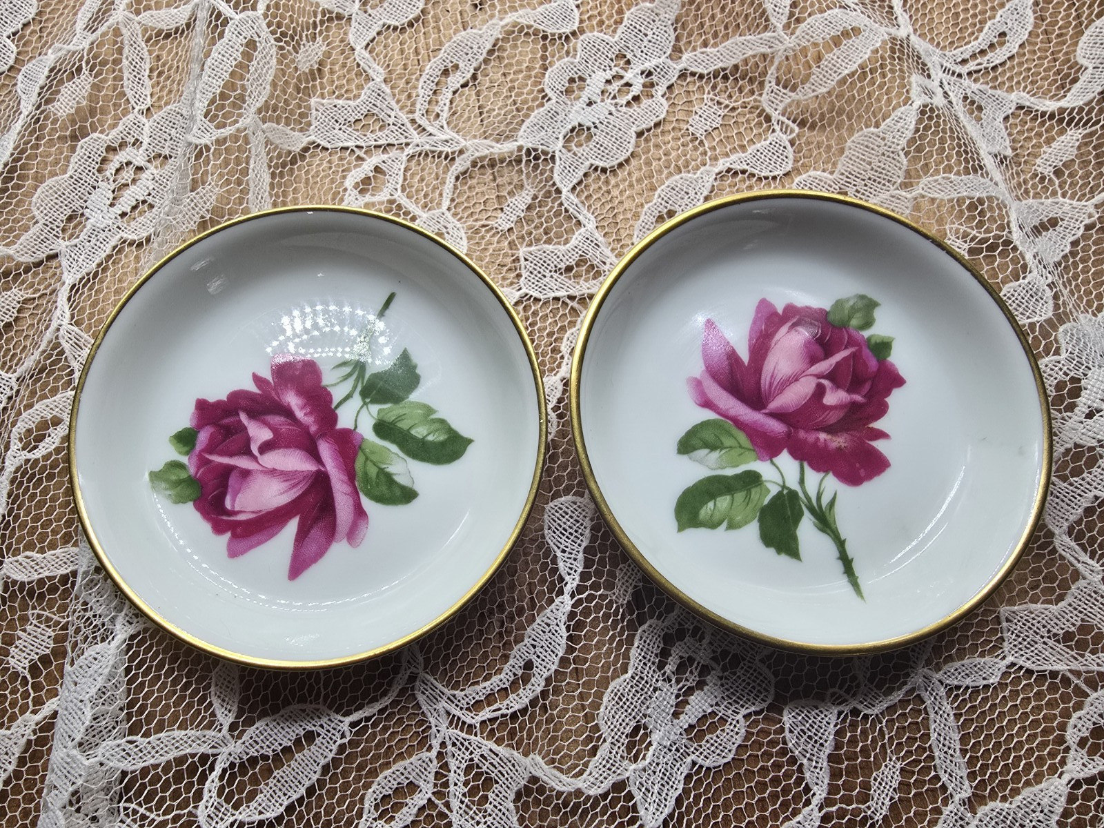 Lot antique & vintage FLoral China plate Creamer saucer trinket pitcher sugar