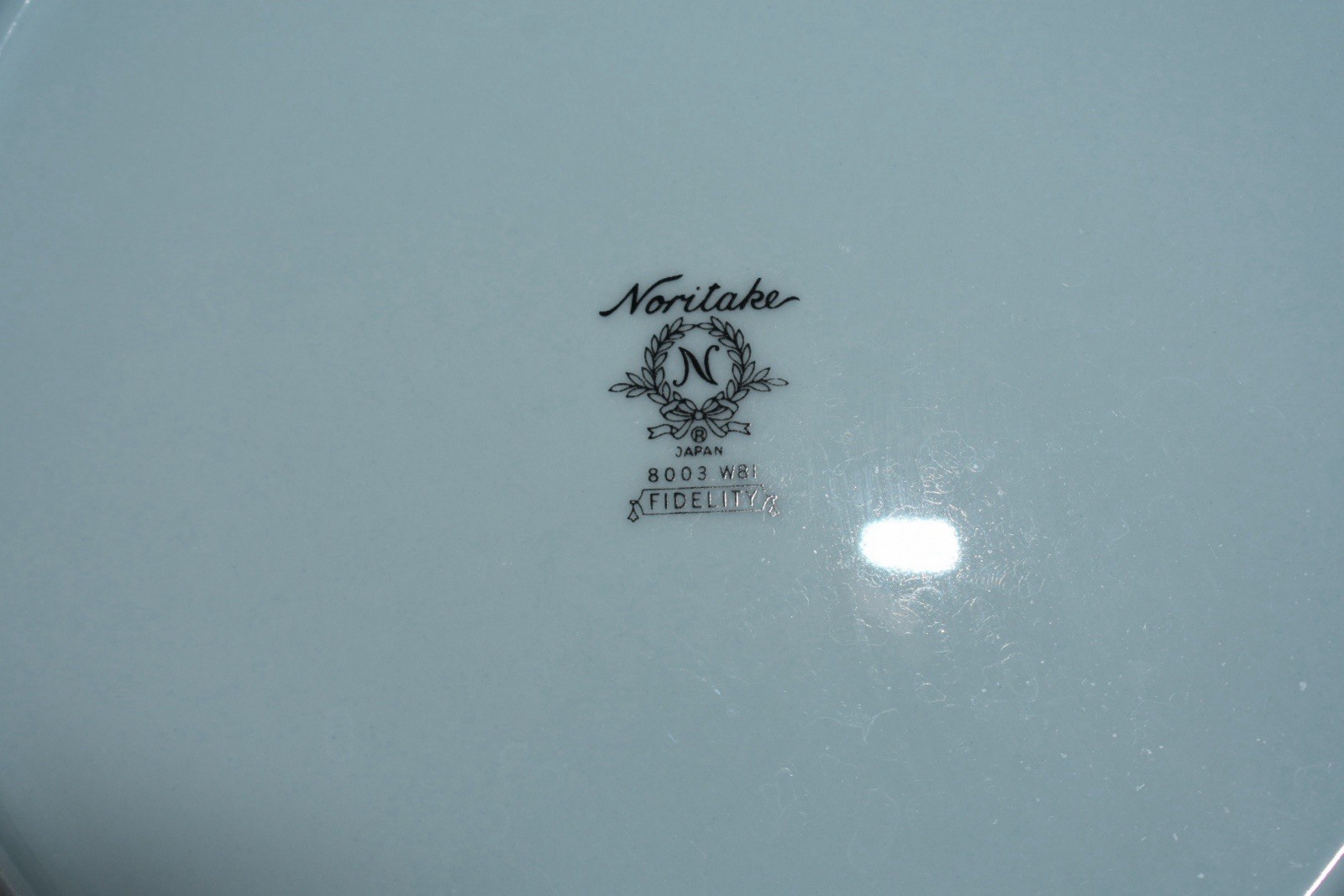 Noritake Fidelity 8003 W81 Porcelain Dinner Set Light Blue Service for 12, 91pc