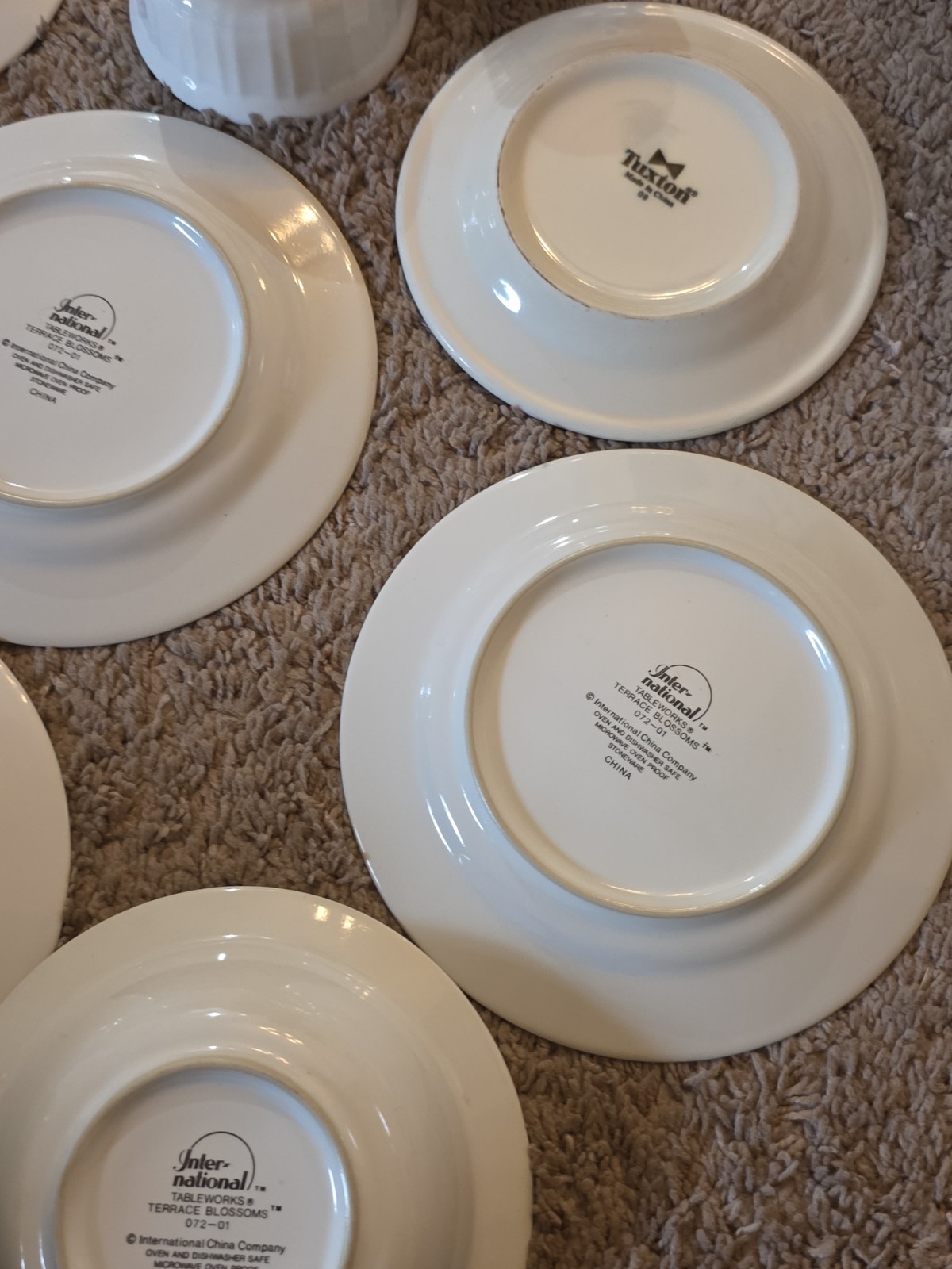 International Tableworks Terrace Blossoms China Dinnerware Lot Plates Bowls Cups
