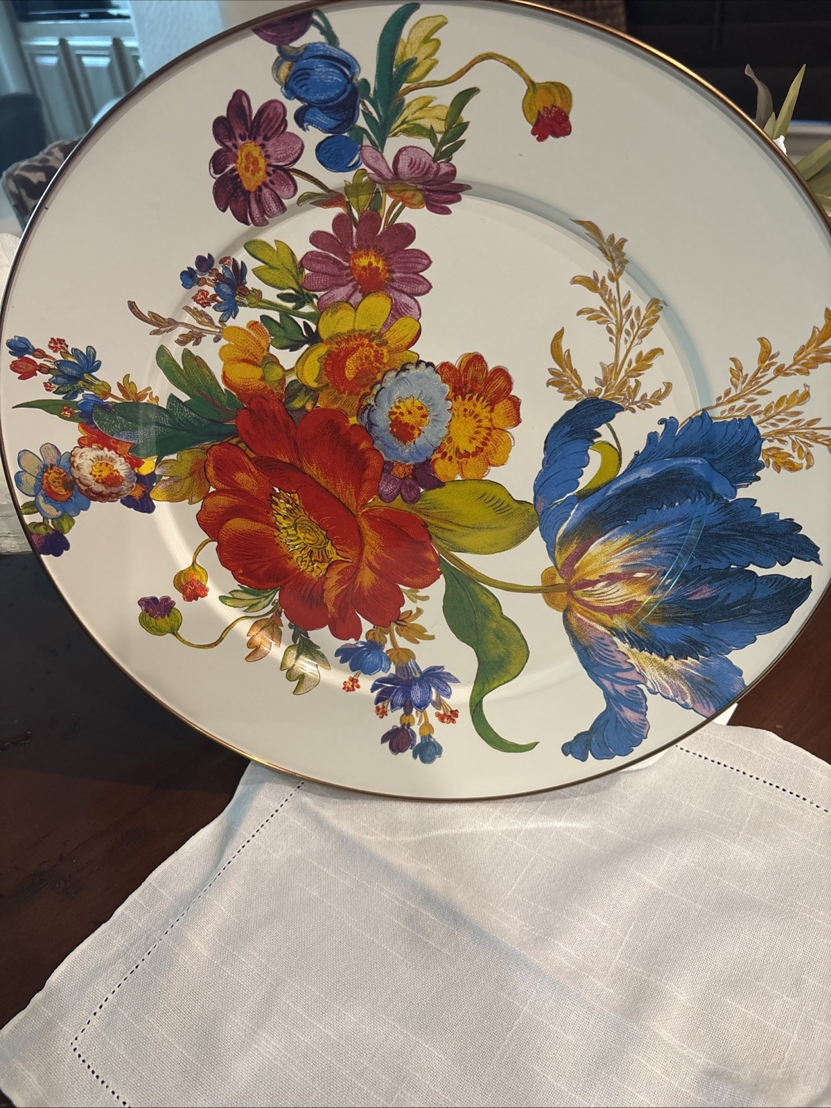 McKenzie-Childs 16 In Enamel Serving Platter