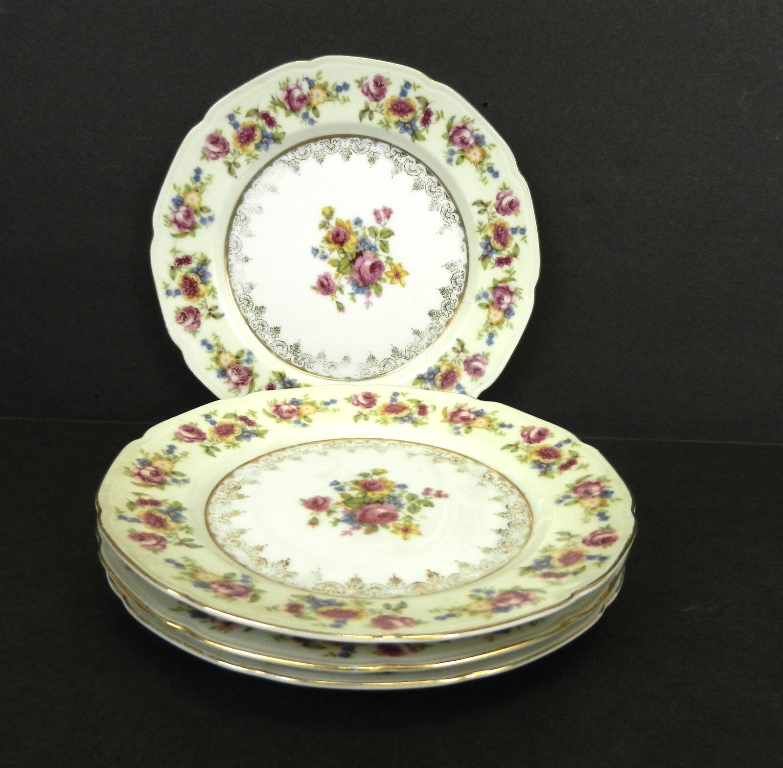 Hostess by Gold Castle Dinnerware 6 3/8″ Bread & Butter Plate Set of 4 Japan T58