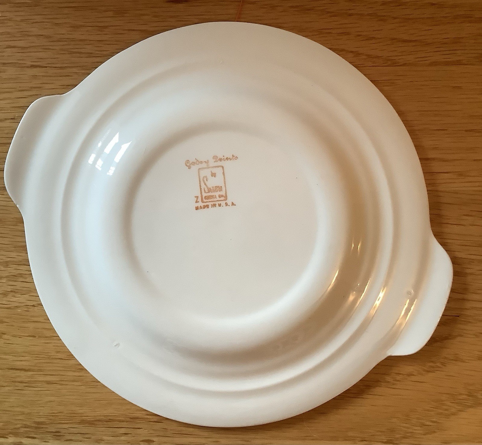 Vintage SALEM CHINA Godey Prints Ribbed Rim Bread Butter PLATE Victory Style