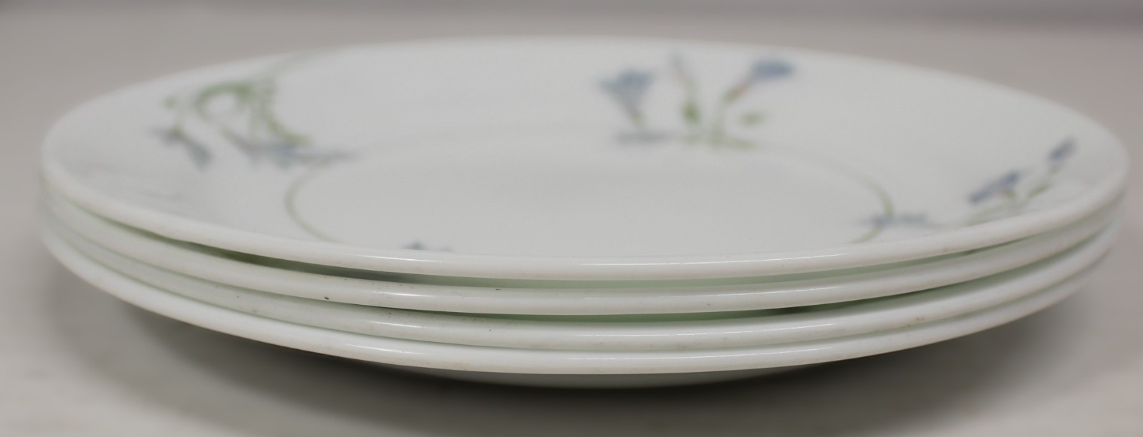Set of 4 Corelle Blue Dusk Bread & Butter Dessert Plates