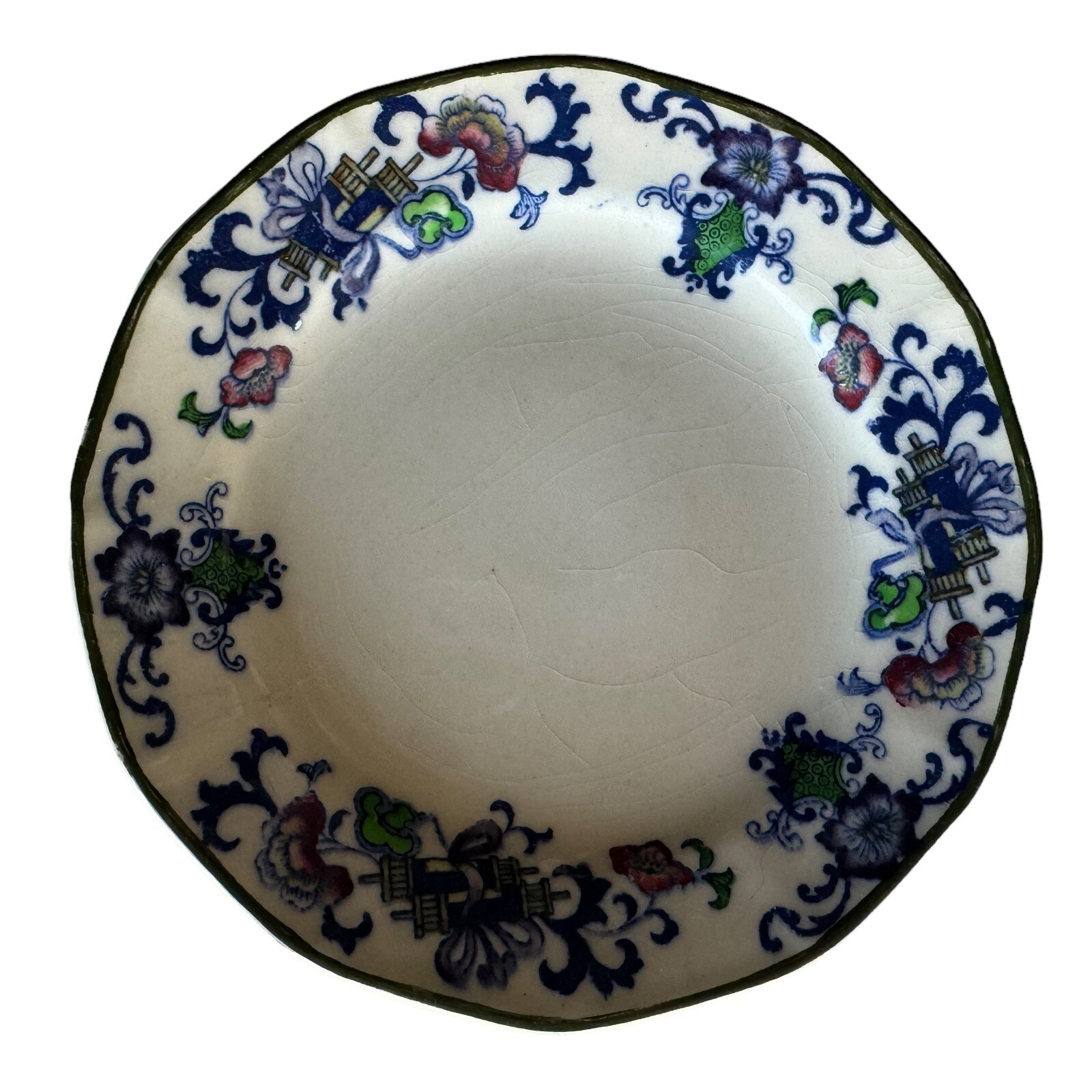 Set 6 Dessert Side Plates 5.5″ Royal Doulton Burslem Nankin England Antique Asia
