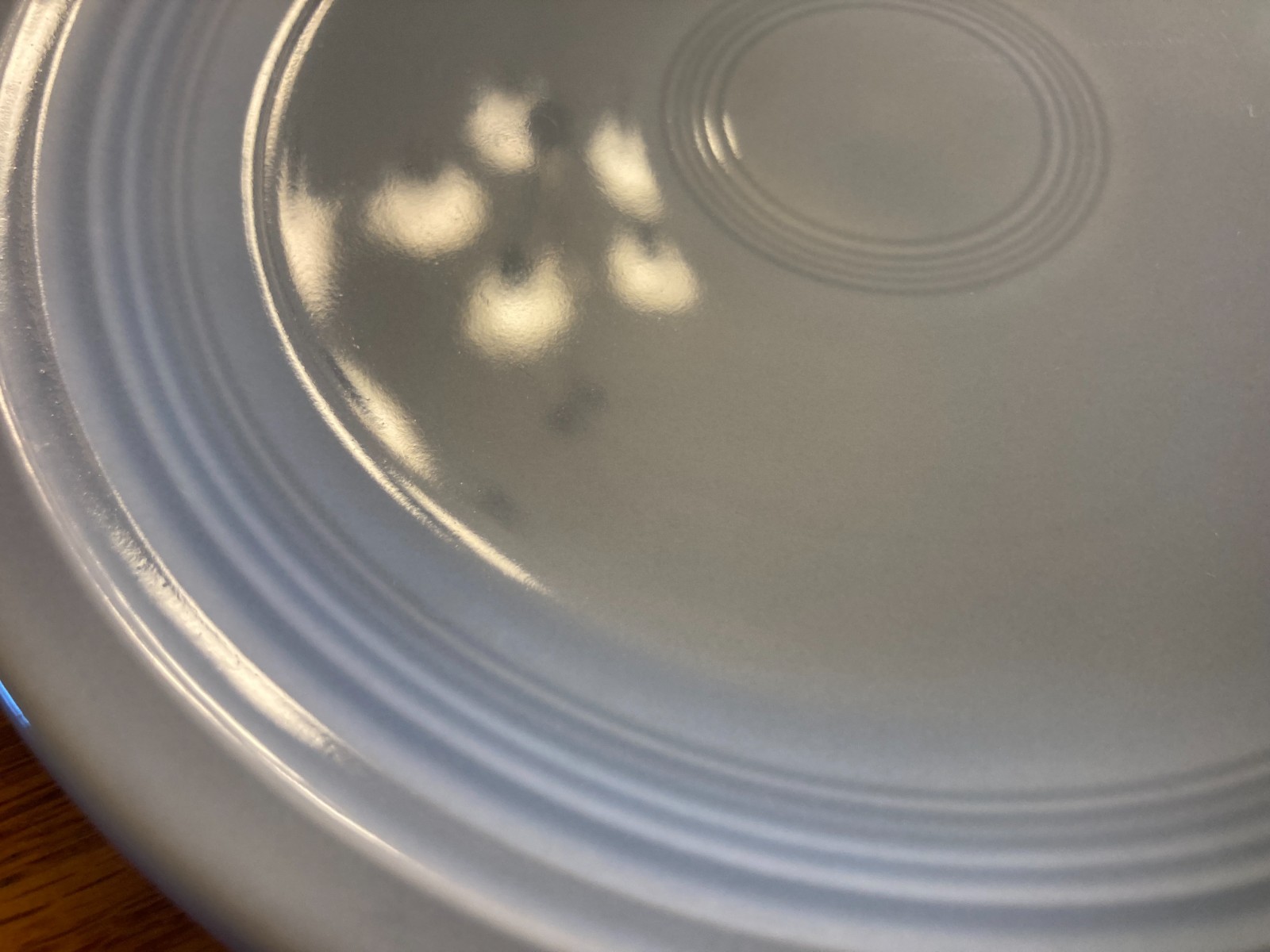 Vintage Fiestaware – 7″ (7 7/16″) salad plate in 1950s gray color (1951-1959)