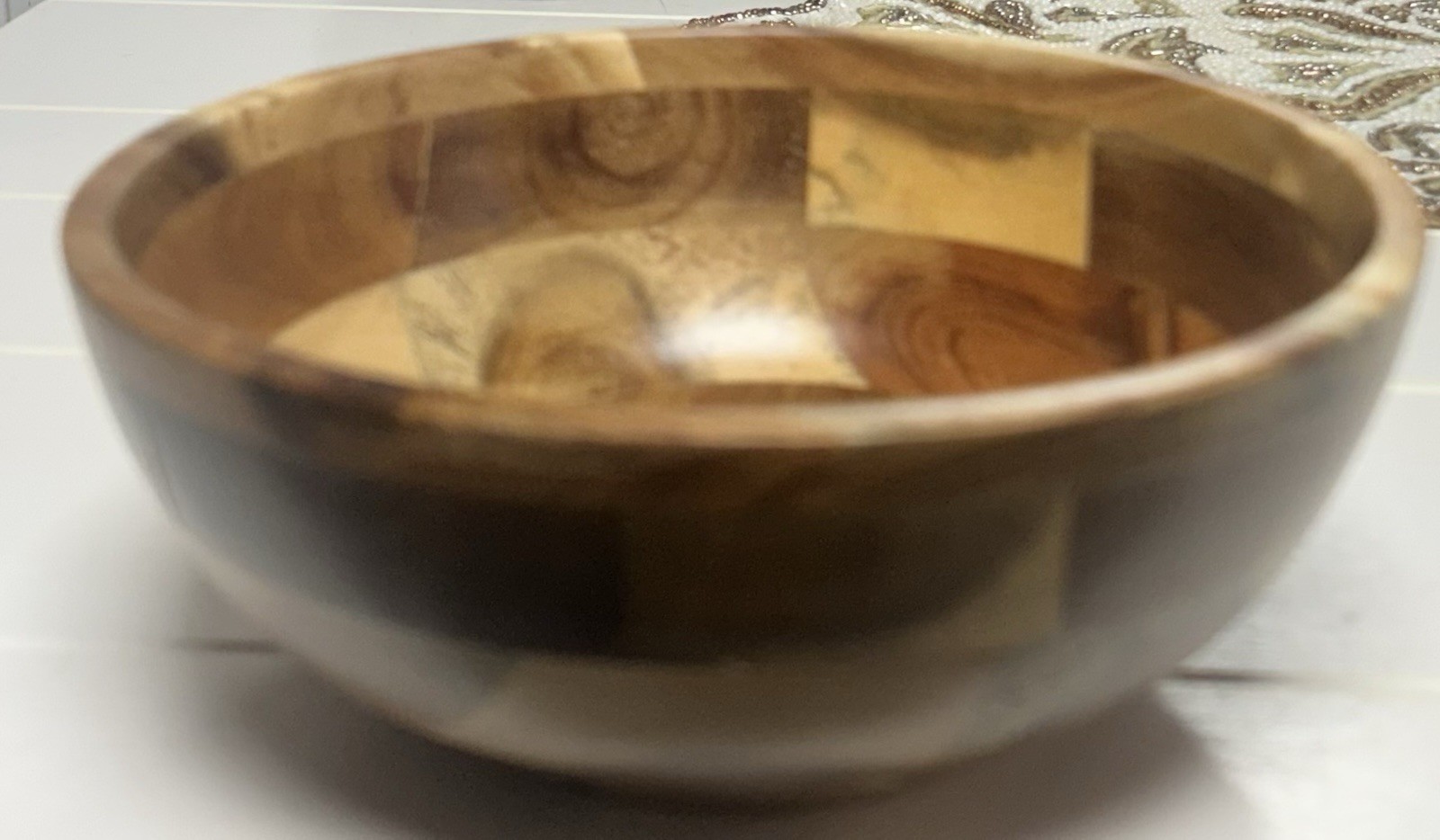 Lipper International Wood Serving Bowl Made In Vietnam 7”