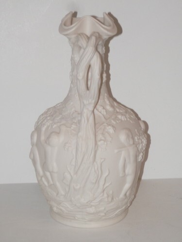 COPELAND 10 3/8″ TALL CIRCA 1850-1860 PARIAN JUG “THE VINTAGE” MINT! BUY IT NOW!
