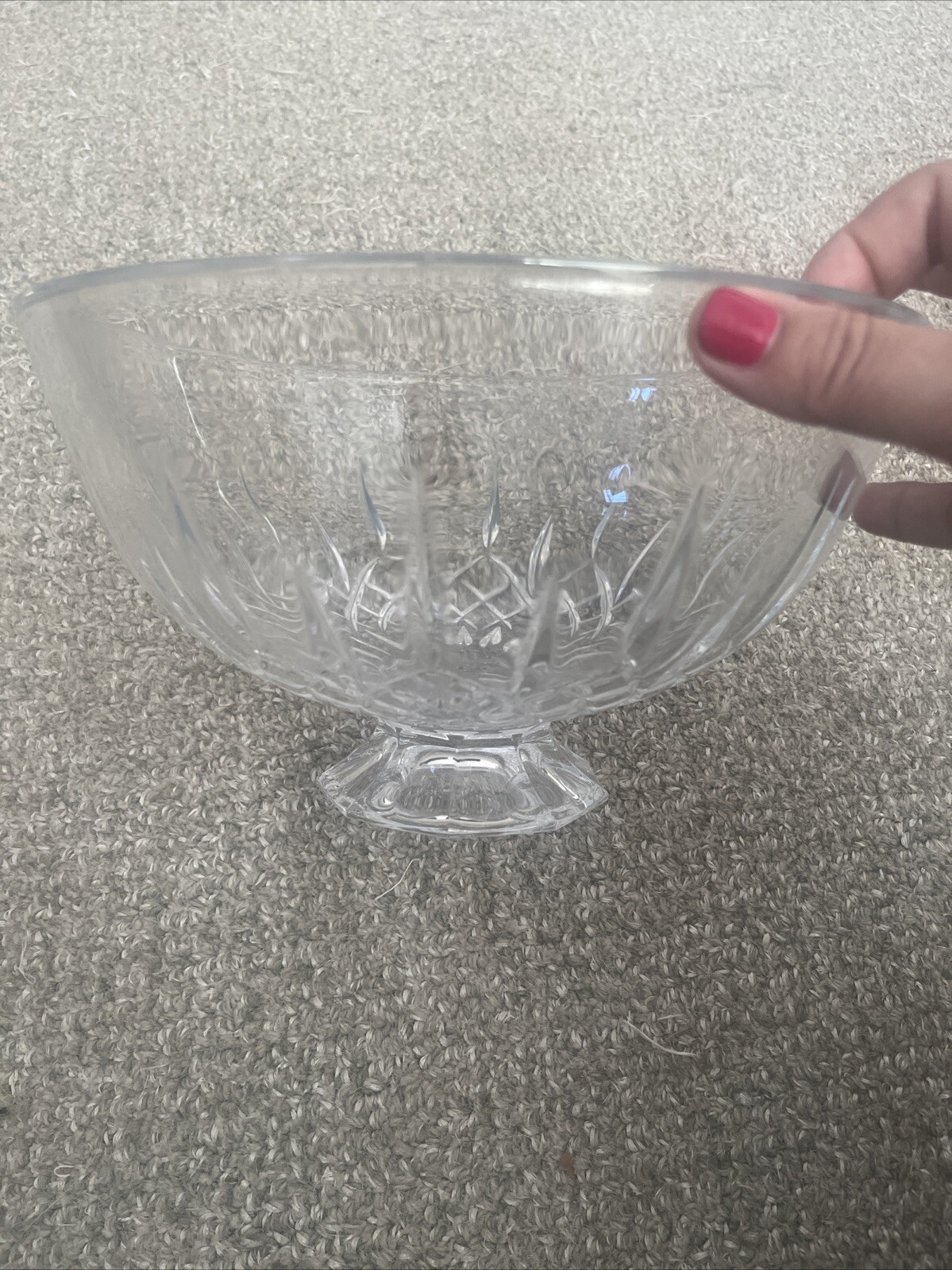Vera Wang-Fidelity-10″ Footed Crystal Bowl Wedgewood Lead Crystal – Germany