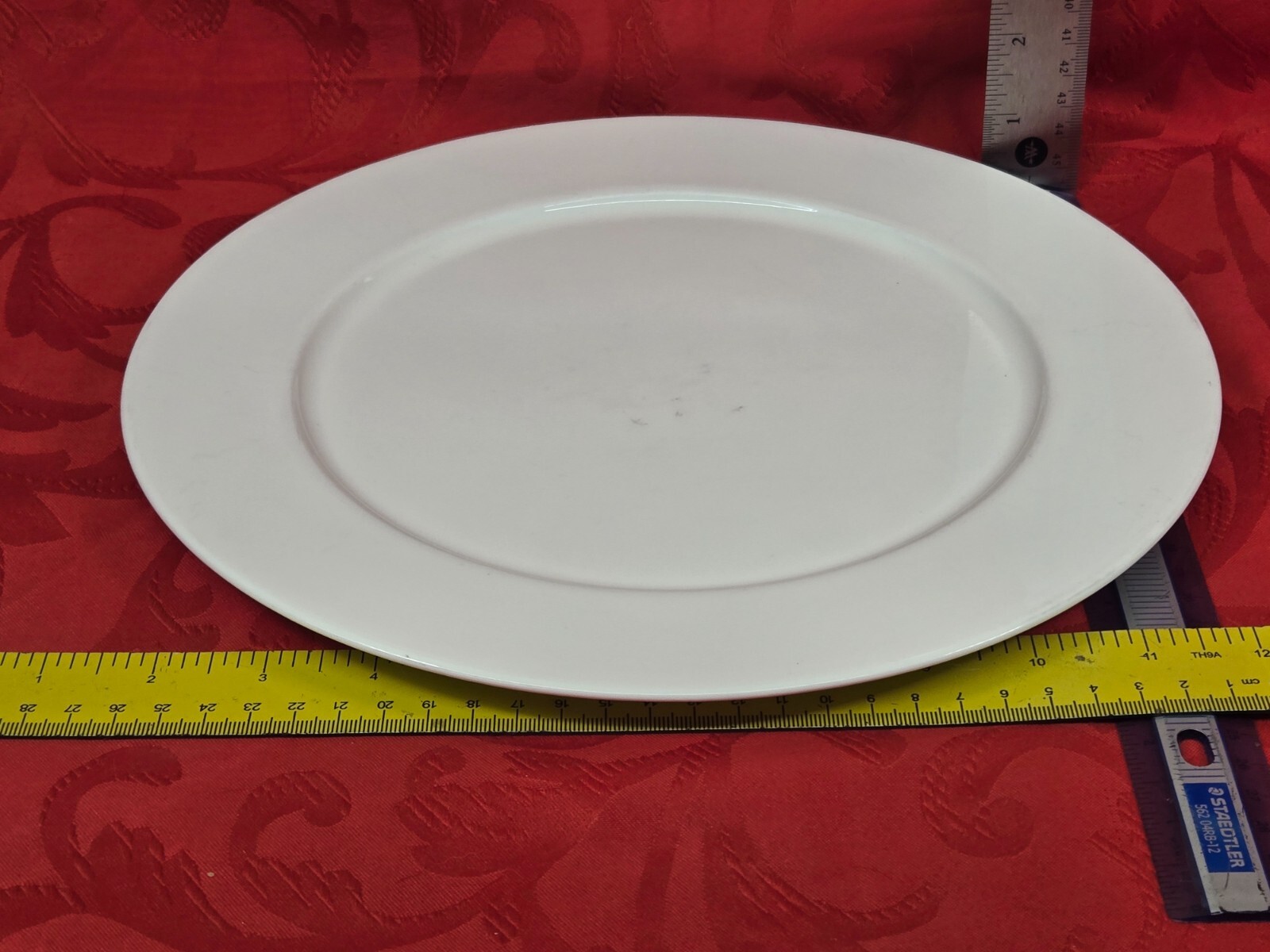 Hotel Collection White Bone China 11.5″ Dinner Plate