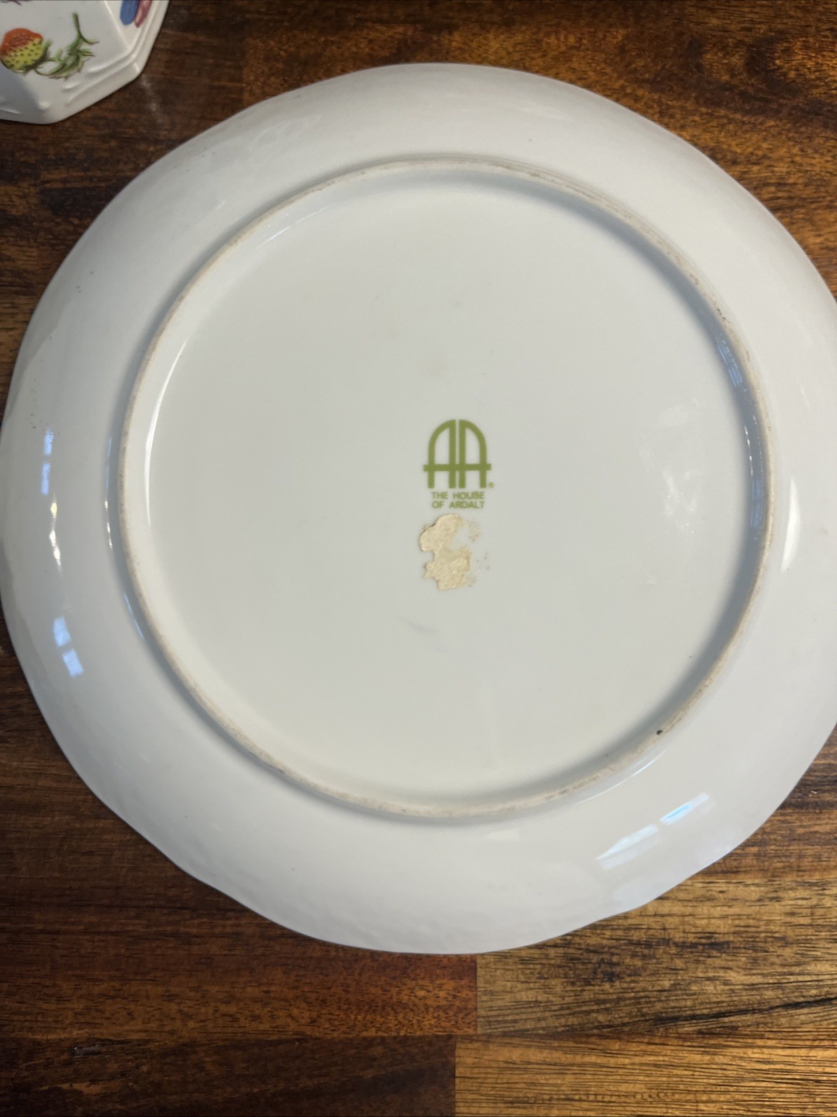 Vintage Ardalt Japan Lenwile Snack Set Strawberry Butterfly Cup Plate Lot x2
