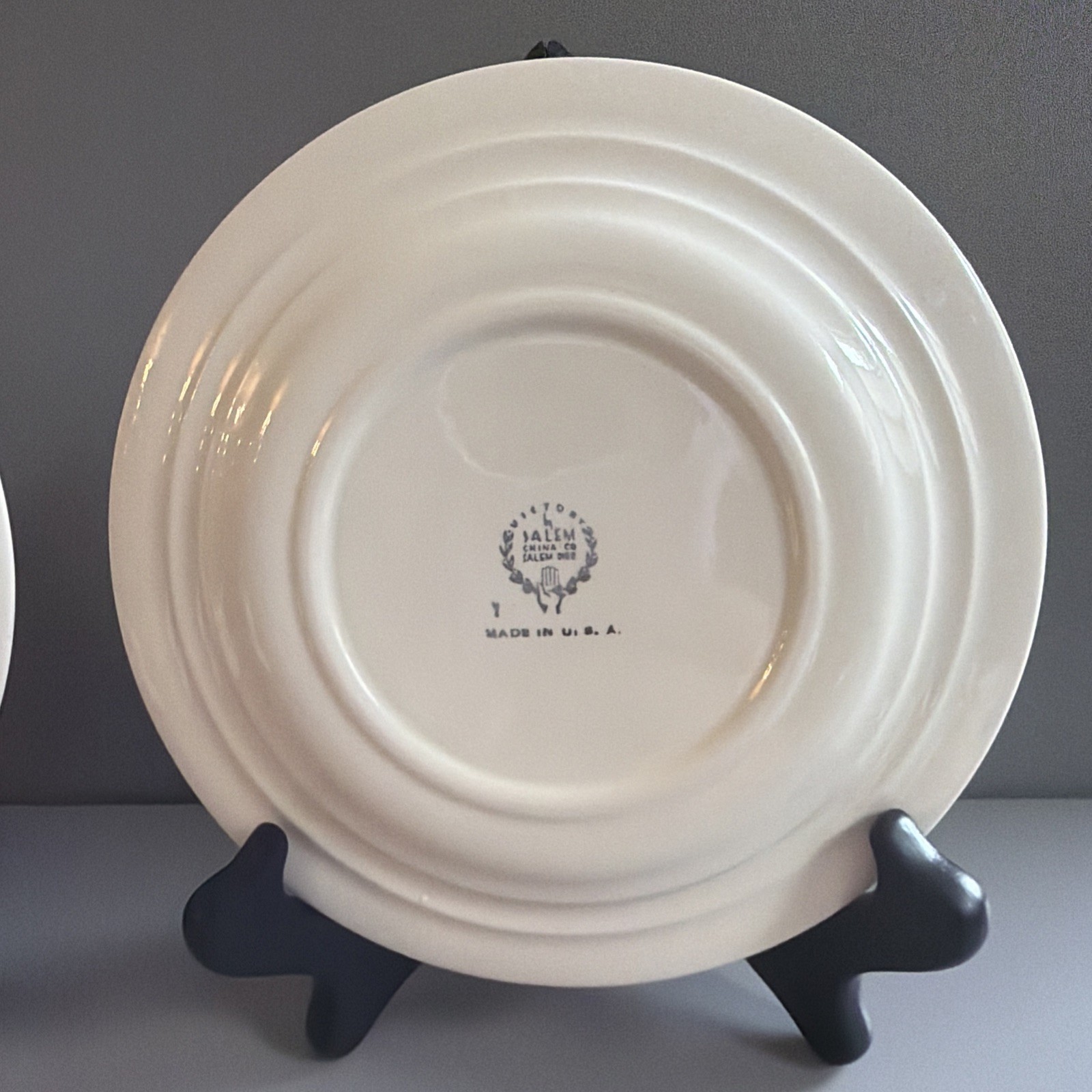 Service for 2 Victory by Salem China Co “Mary Had a Little Lamb” Tea cup Plate