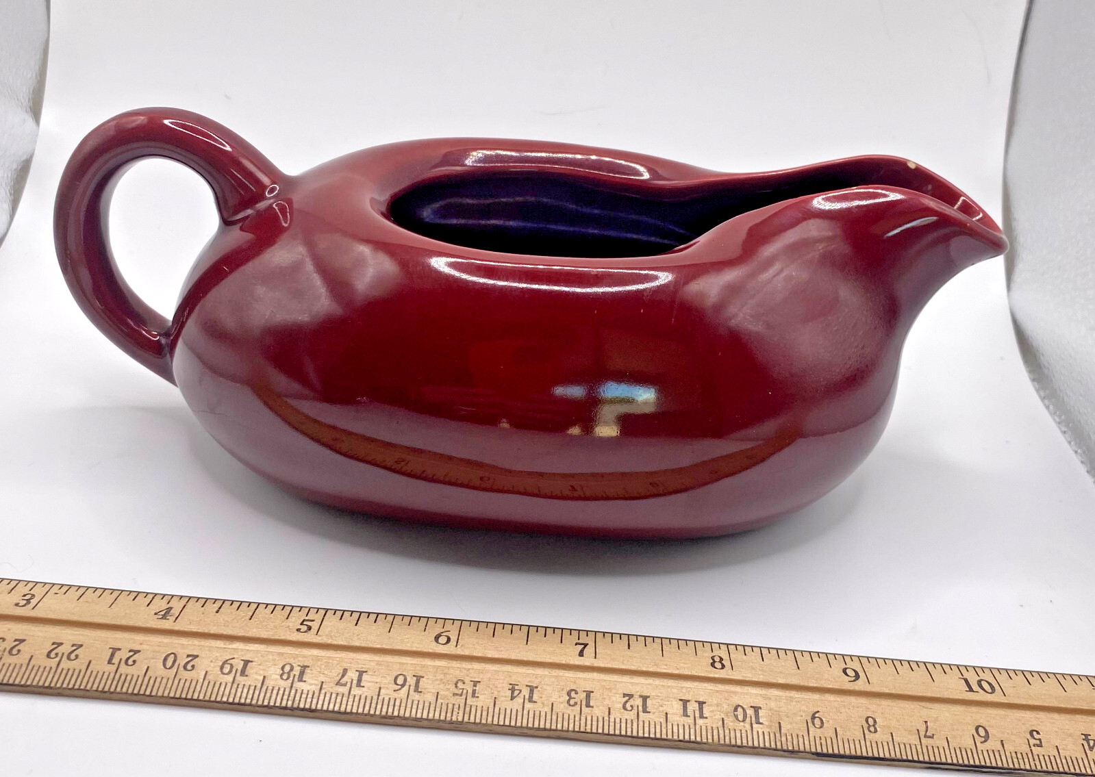 Maroon Malibu Modern Hollydale MCM Gravy Boat