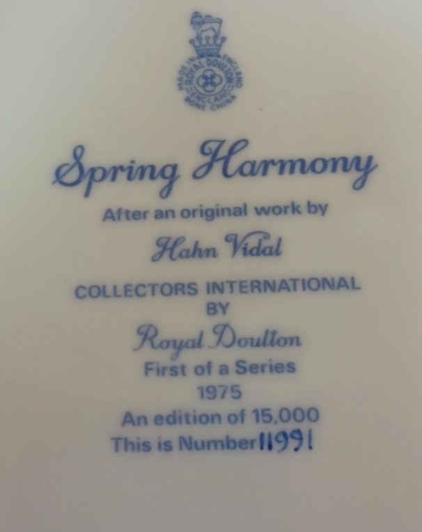 Stunning Royal Doulton Spring Harmony Collectible Plate