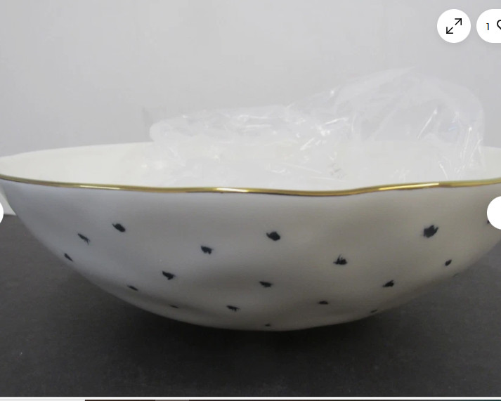 Lenox Blue Bay 11 3/4 INCH WIDTH BY 3 1/2 IN HEIGHT SALAD SERVING BOWLS